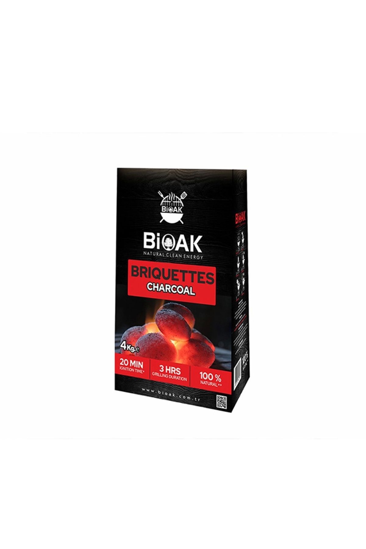 Bioak Mangal Kömürü 4 Kg (TOP KÖMÜR)