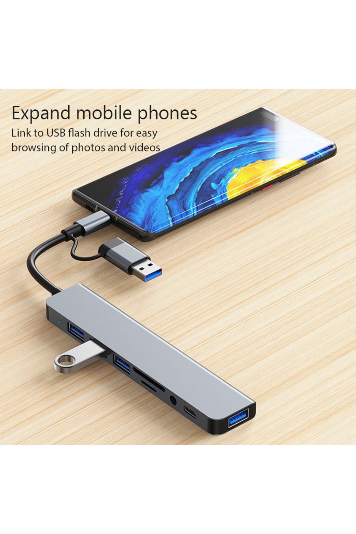 Choice-8 in 1 Port USB C Expander USB 3 Hub Type C Splitter Type C Dock Multiport Adapter USB Expander F... 6