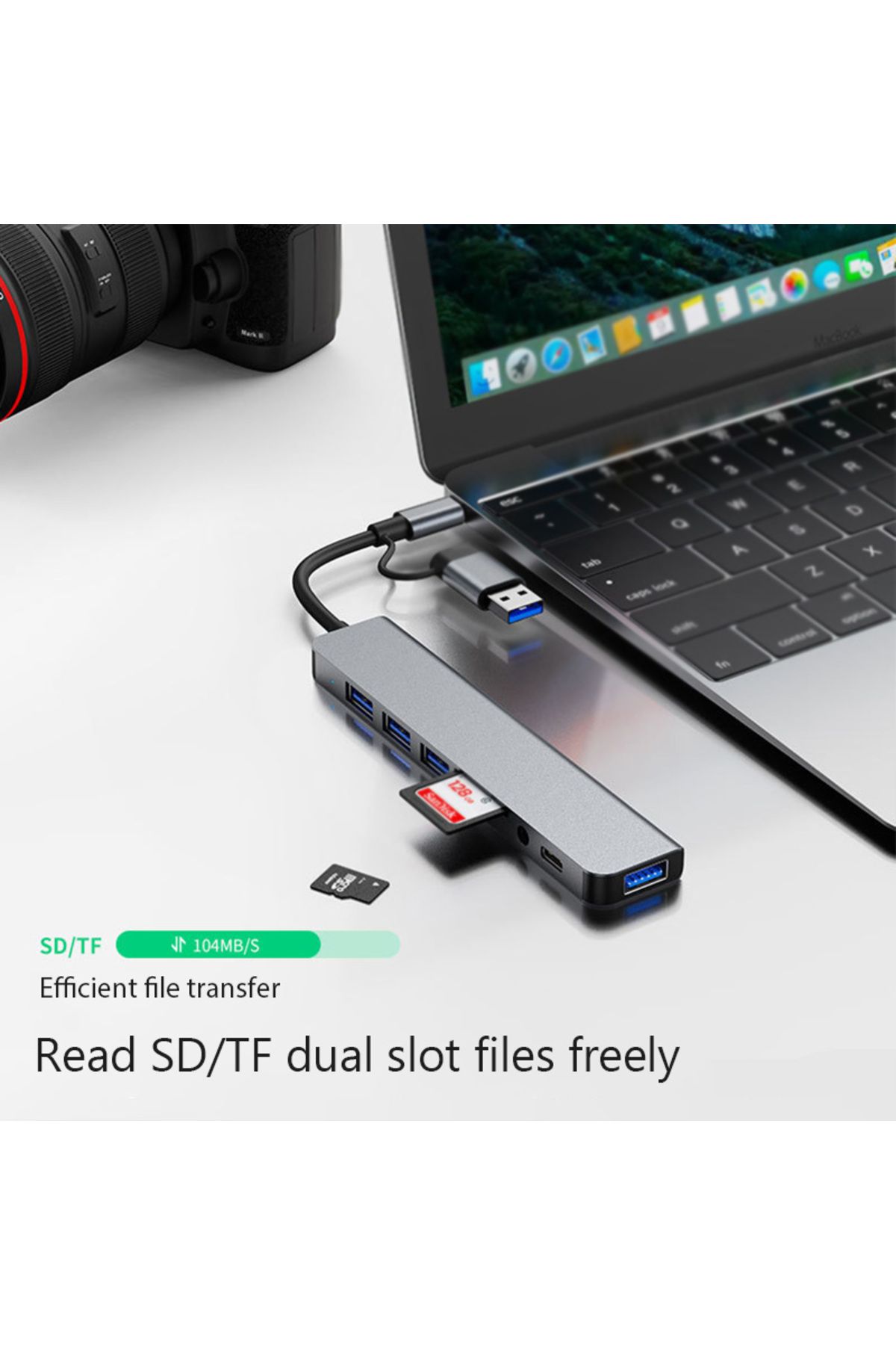 Choice-8 in 1 Port USB C Expander USB 3 Hub Type C Splitter Type C Dock Multiport Adapter USB Expander F... 5