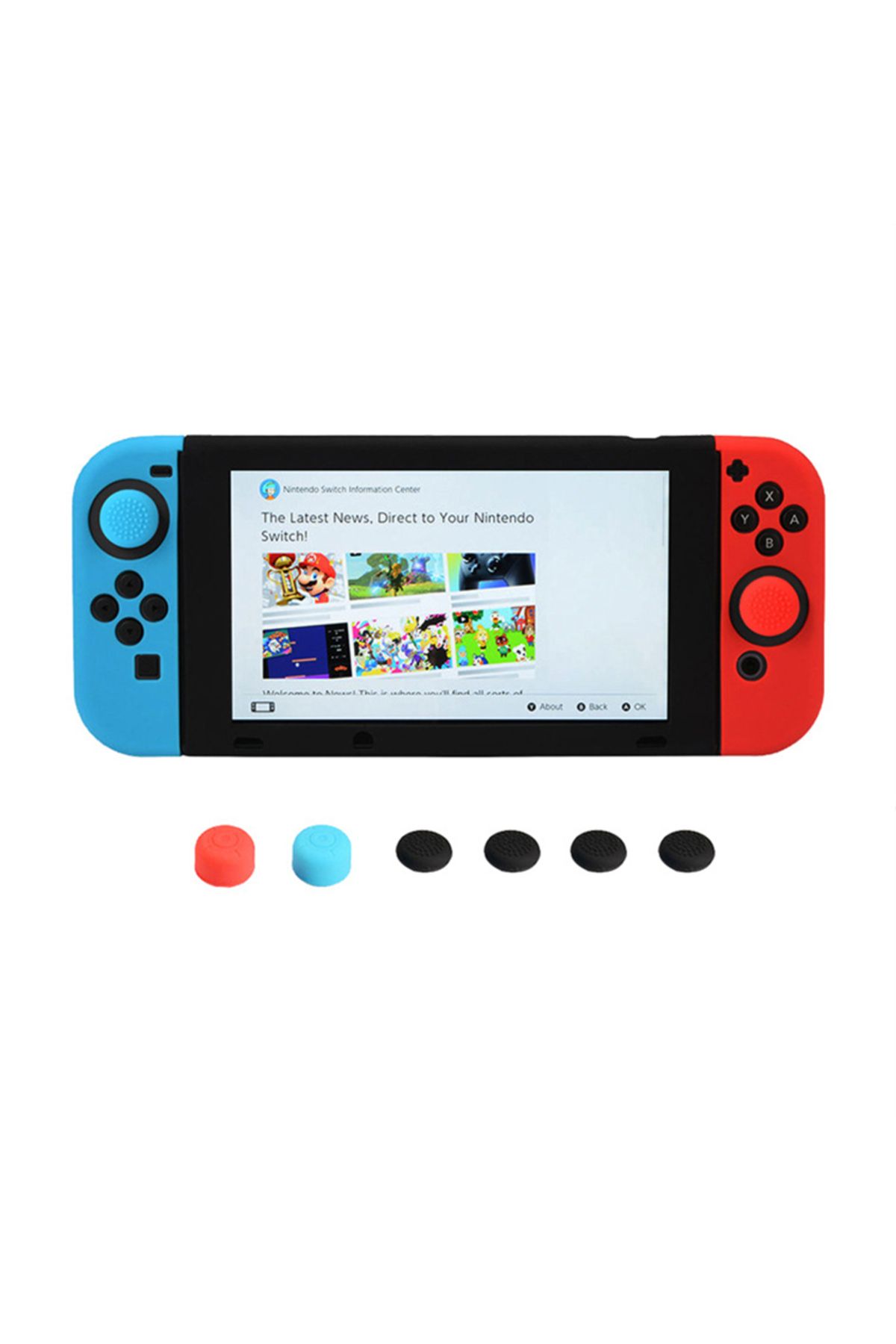 karbeen-11 in 1 Switch Console Case Cover Switch Joy-Con Controller Cover Case Joystick Cap Nintendo Game... 3