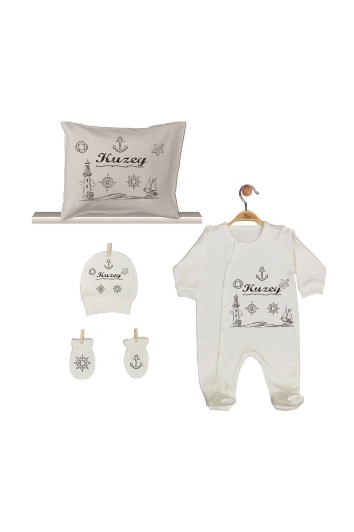 Pia Baby Isme Özel Yastık Tulum Set Gl 1928-04