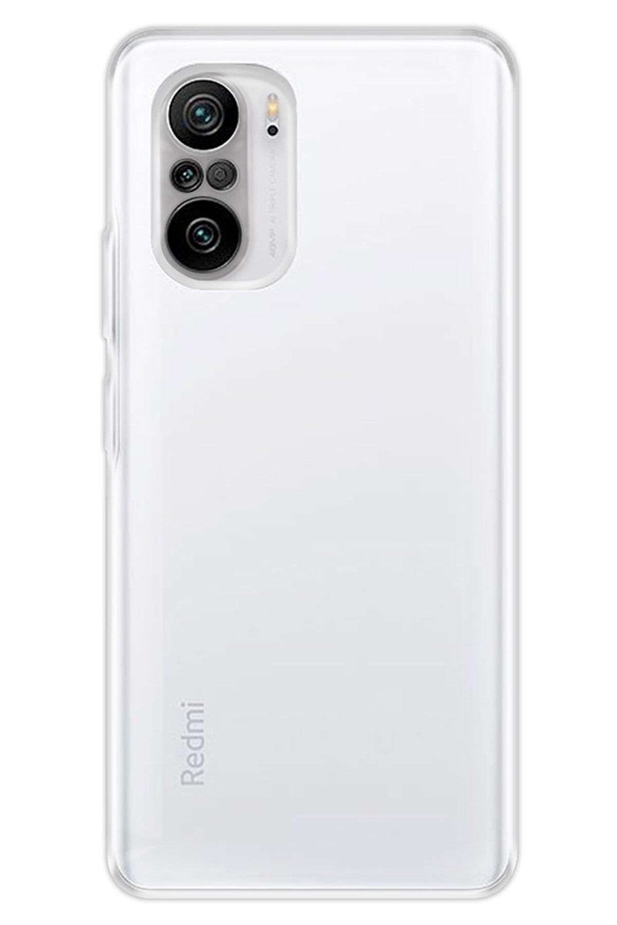 cepmoda XİAOMİ REDMİ K40 - Clear ince Şeffaf Kapak Saydam Silikon Telefon Kılıfı - ŞEFFAF