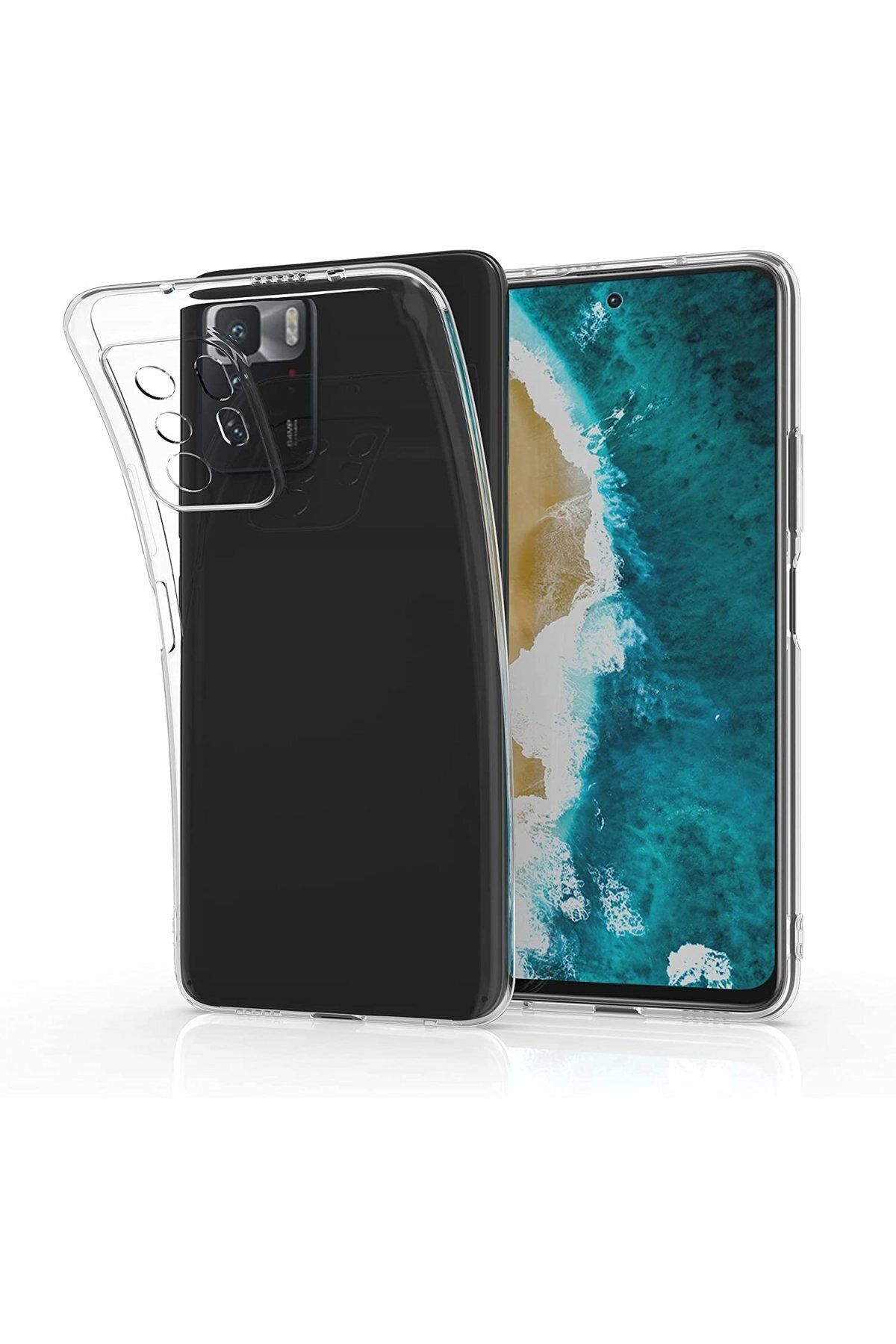cepmoda XİAOMİ POCO X3 GT - Clear ince Şeffaf Kapak Saydam Silikon Telefon Kılıfı - ŞEFFAF