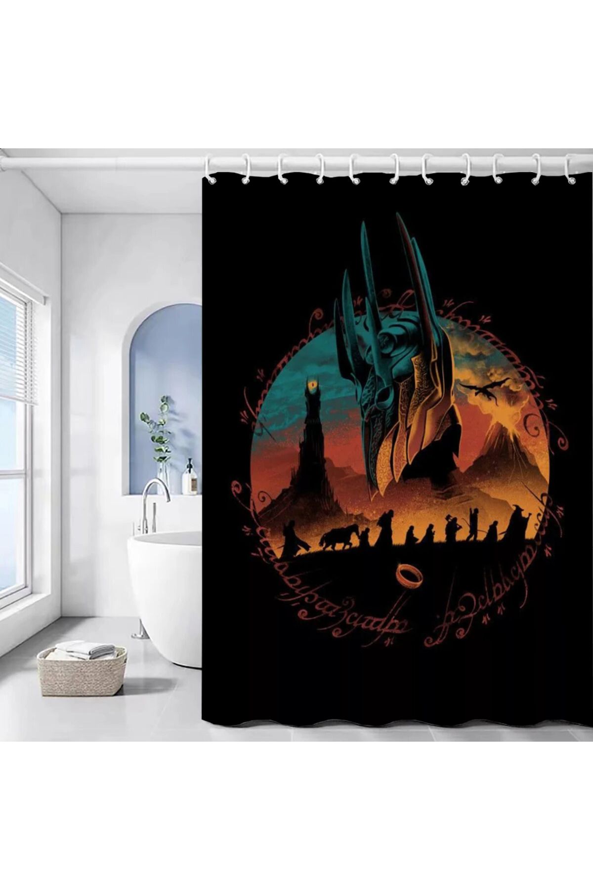 CSMY-Shower Curtains for Bathroom Curtain T-The Lord of the Rings Bathroom Accessories Set Bath Sets W... 4