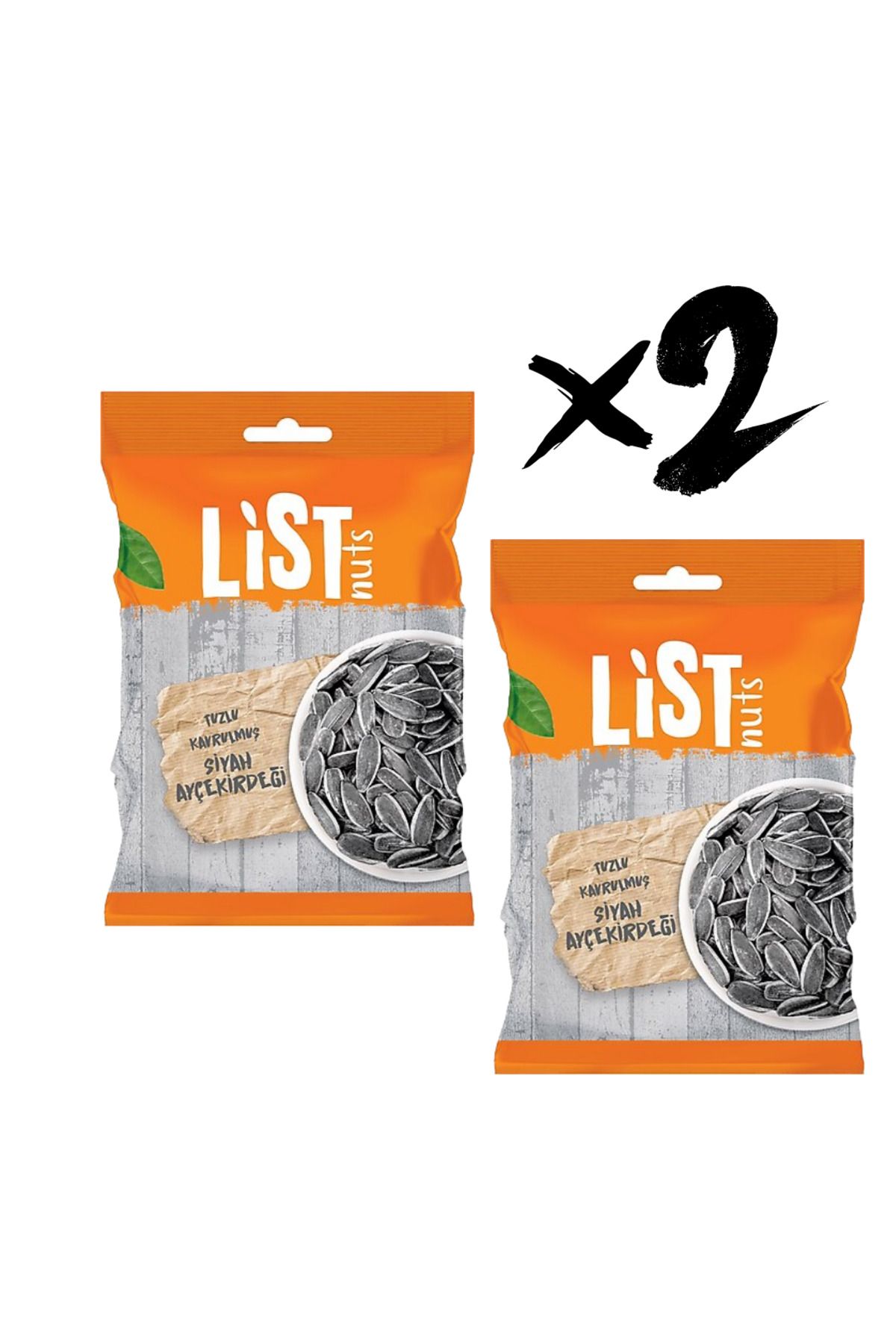 List Nuts Tuzlu Kavrulmuş Siyah Ay Çekirdeği 150 gr x 2