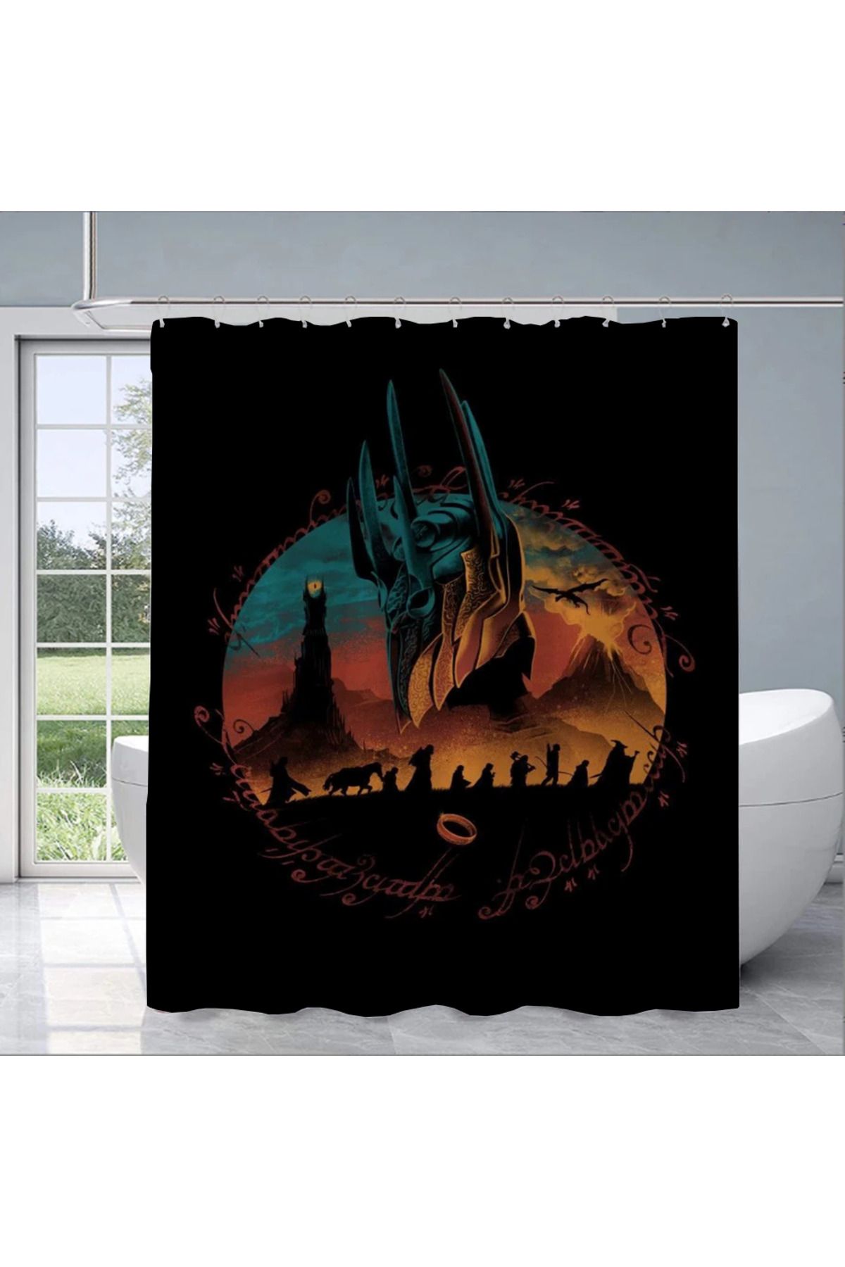 CSMY-Shower Curtains for Bathroom Curtain T-The Lord of the Rings Bathroom Accessories Set Bath Sets W... 1