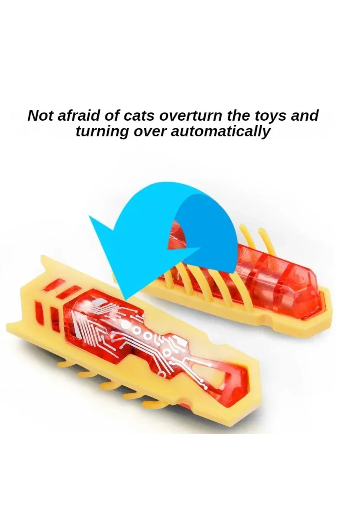 Choice-Funny Electric Bugs Pet Toy Automatic Tunnel Mini Robot Bug Vibration Insect Toys For Cats Batter... 5