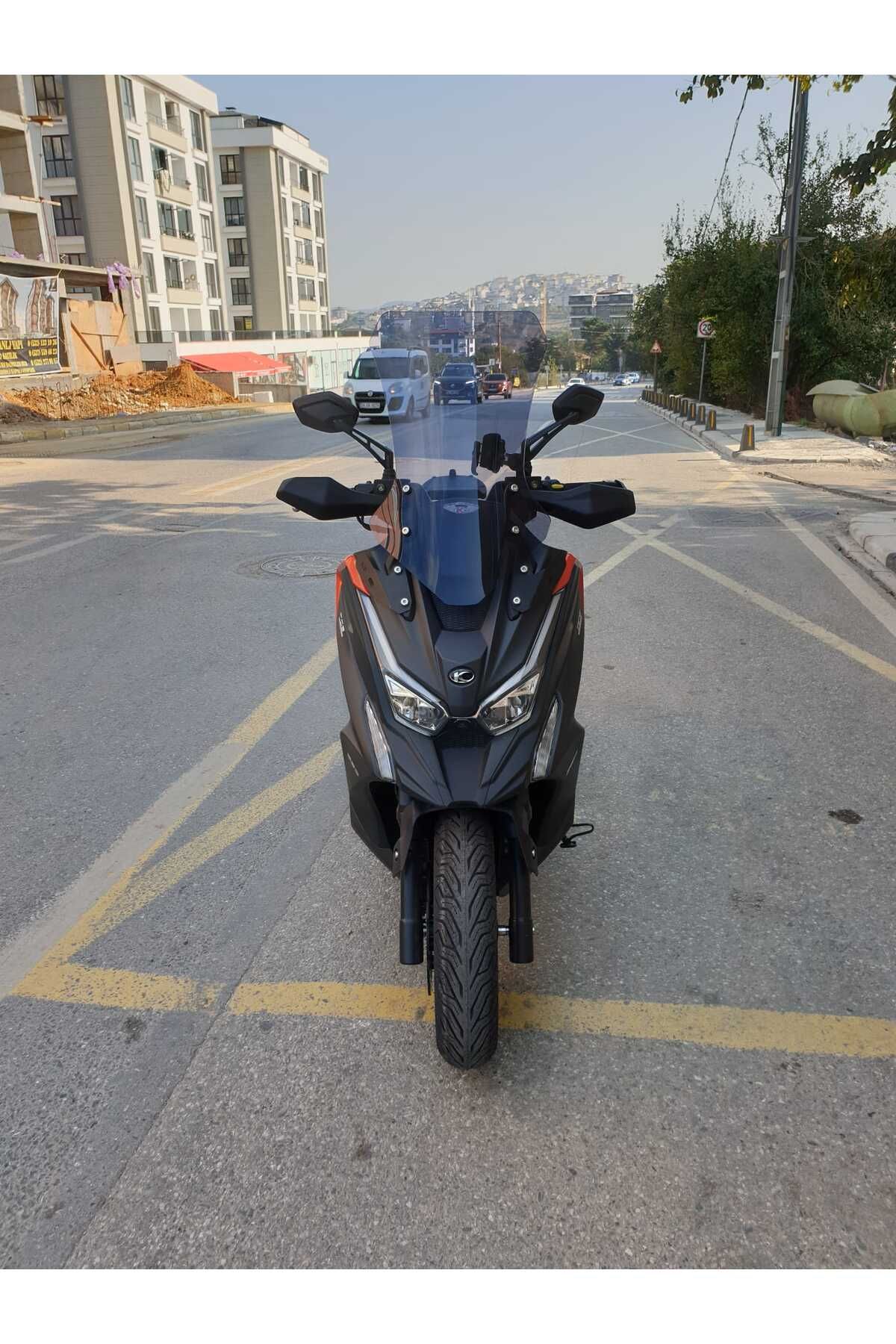 Kymco DTX 250 Siperlik Ön Cam 2025 Model 68cm Füme Renkli 4mm