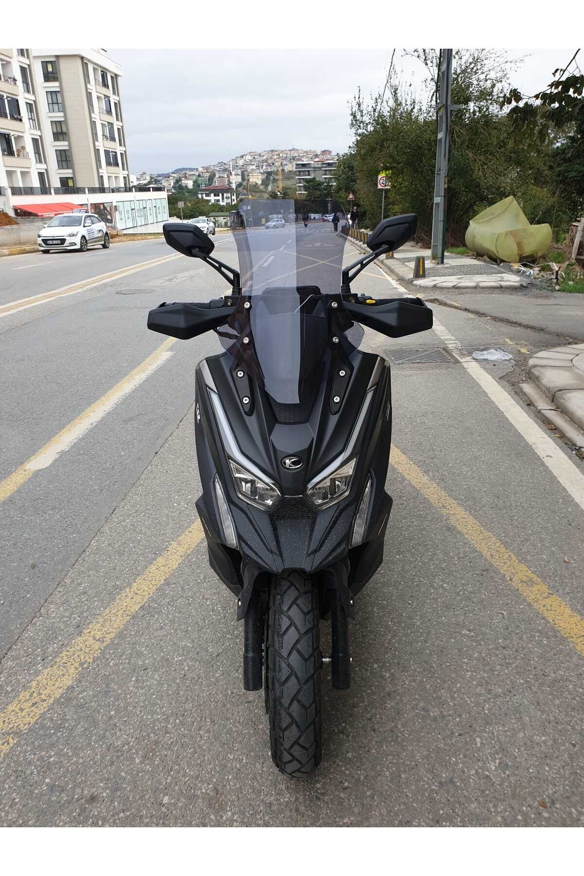 Kymco DTX 250 Siperlik Ön Cam 2025 Model 55cm Füme Renkli 4mm