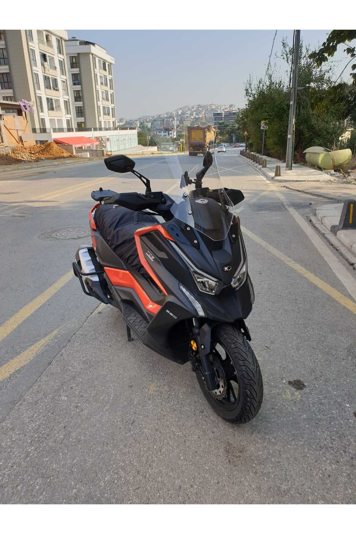 Kymco DTX 250 Siperlik Ön Cam 2025 Model 68cm şeffaf Renkli 4mm