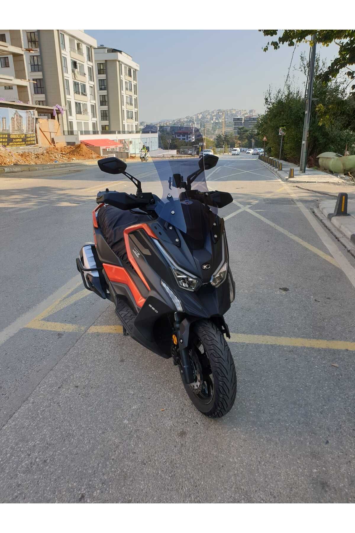 Kymco DTX 250 Siperlik Ön Cam 2025 Model 68cm Füme Renkli 4mm