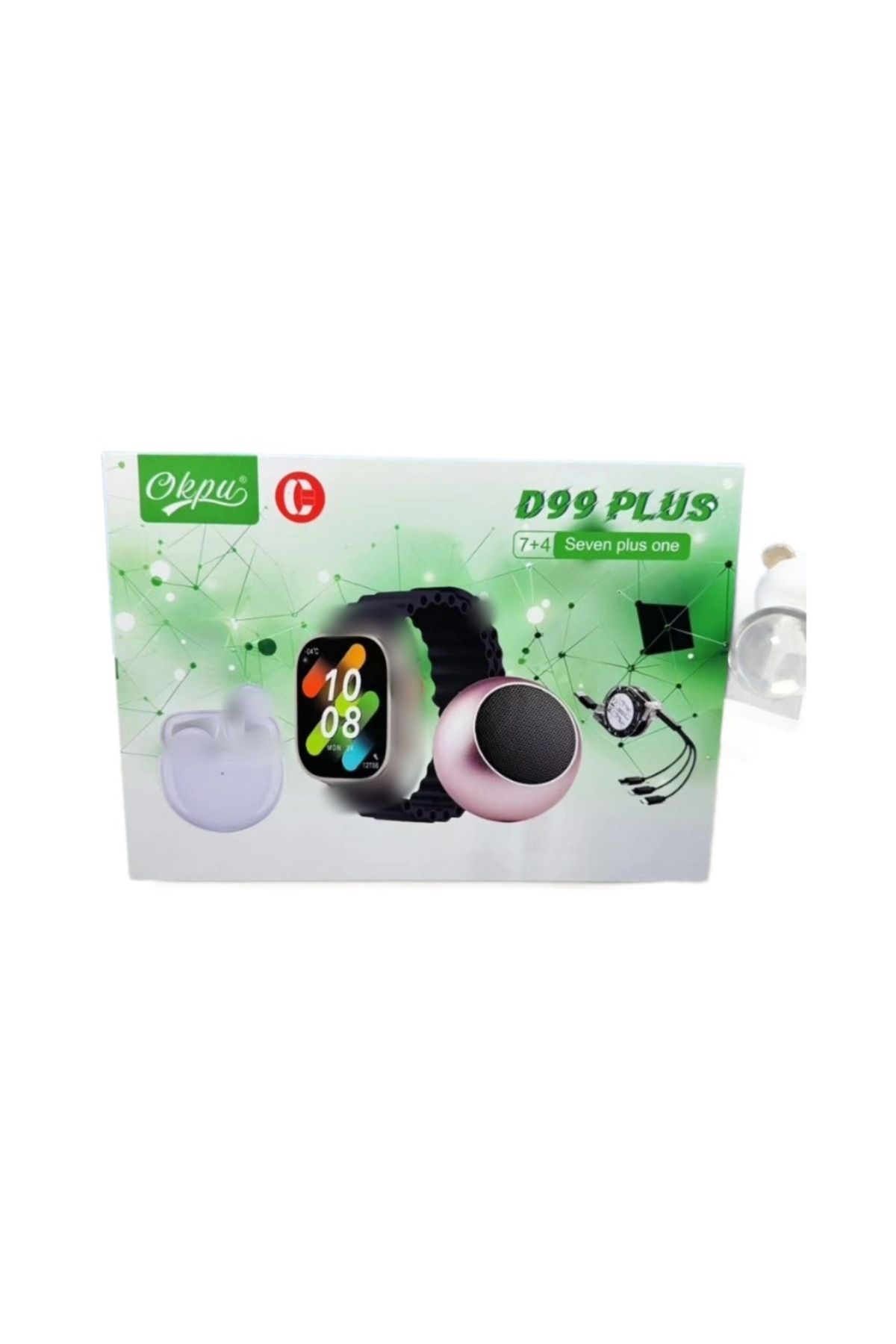 Choice-D99 Plus Smart Watch 10 in 1 Set Bluetooth Call Smart Watch Bluetooth Earphone Set 4
