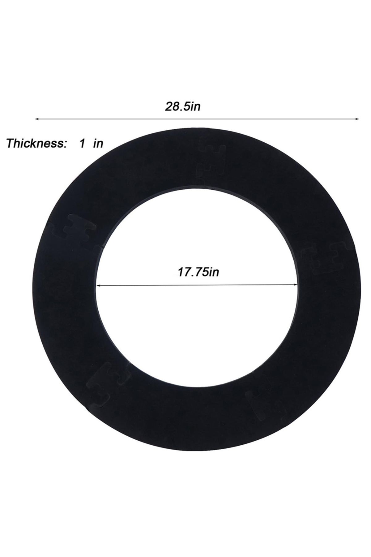 Choice-Black Splicing Dartboard Surround Wall Protector Eva Black Dartboard Wall Elasticity Durable Dart Pr 1