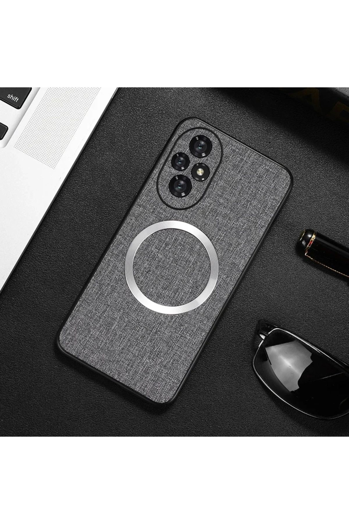 Choice-For Honor 200 Cover Magsafe Magnetic Plain Leather Case for Honor 200 Pro Honor 200 Lite Luxury W... 2