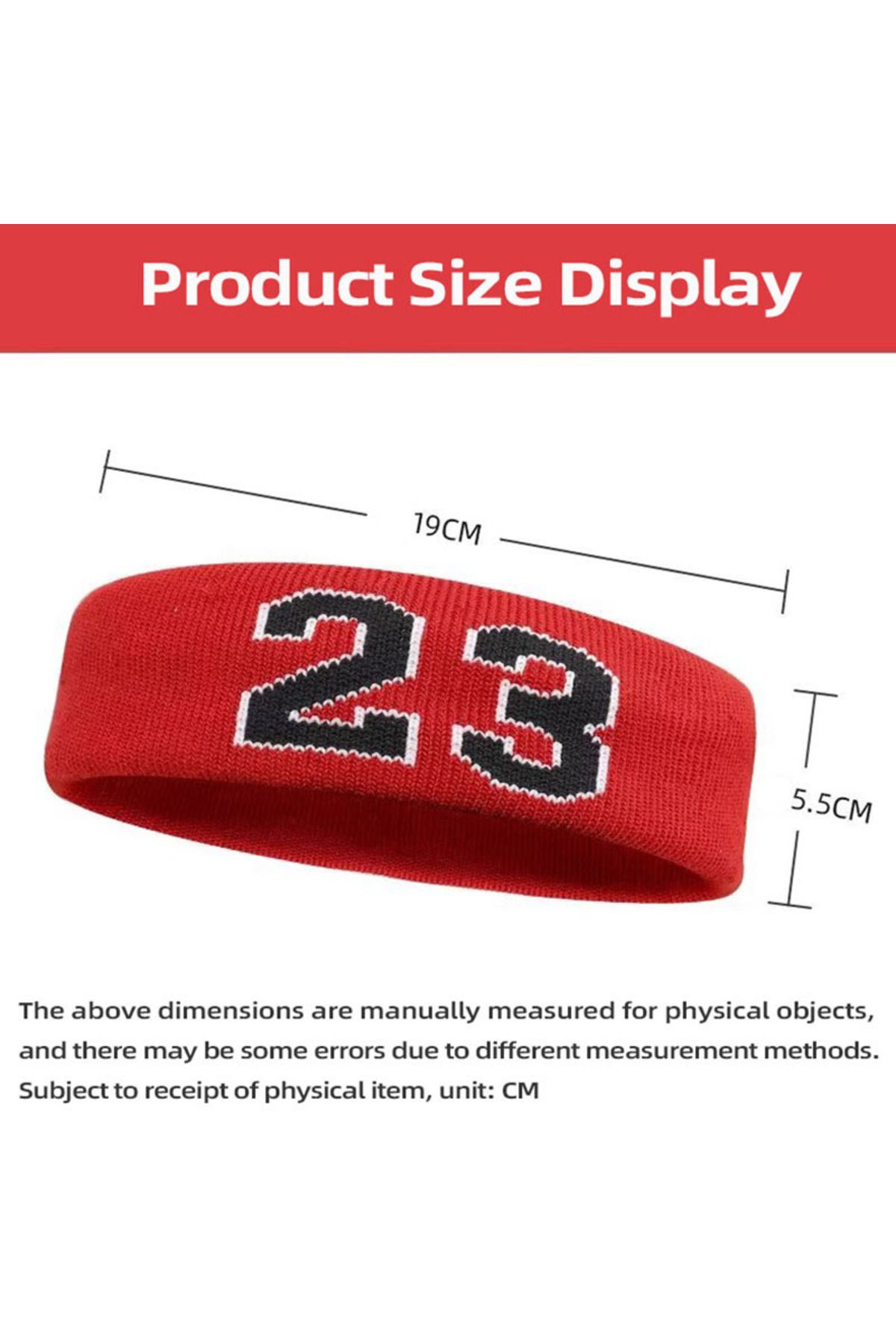 Choice-Cotton Athletic Headband Elastic Sweatband Protection Basketball Tennis Sport Adult Kids Style Gy... 3