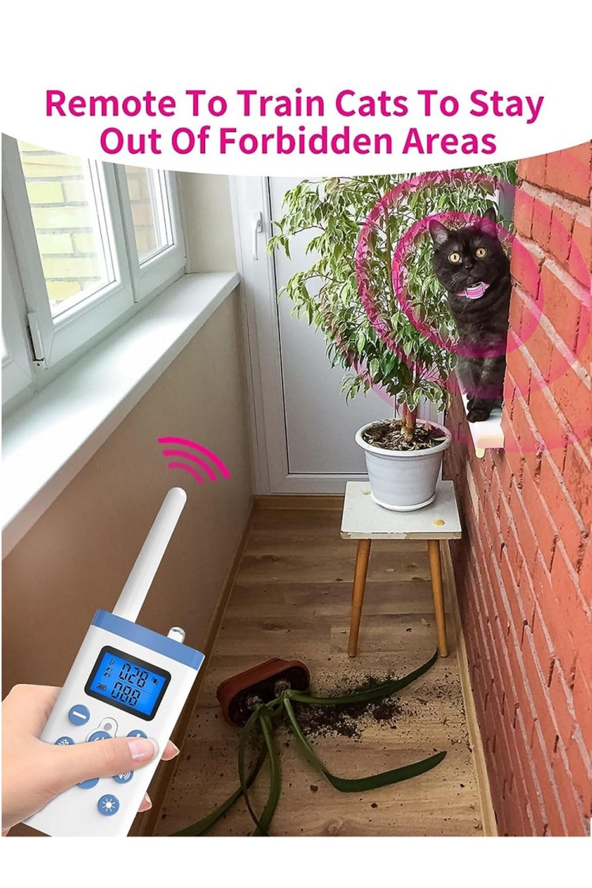 PaiPaitek-Cat Training Collar with Remote ,Cat Shock Collar,Cat Stop Meowing Collar,Remote Traini... 8
