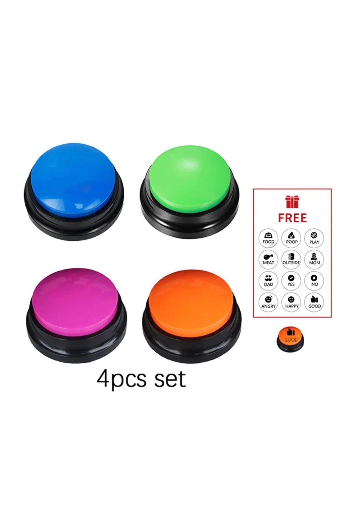 Choice-New Voice Recording Button Pet Toys Dog Buttons for Communication Pet Training Buzzer Recordable ... 1