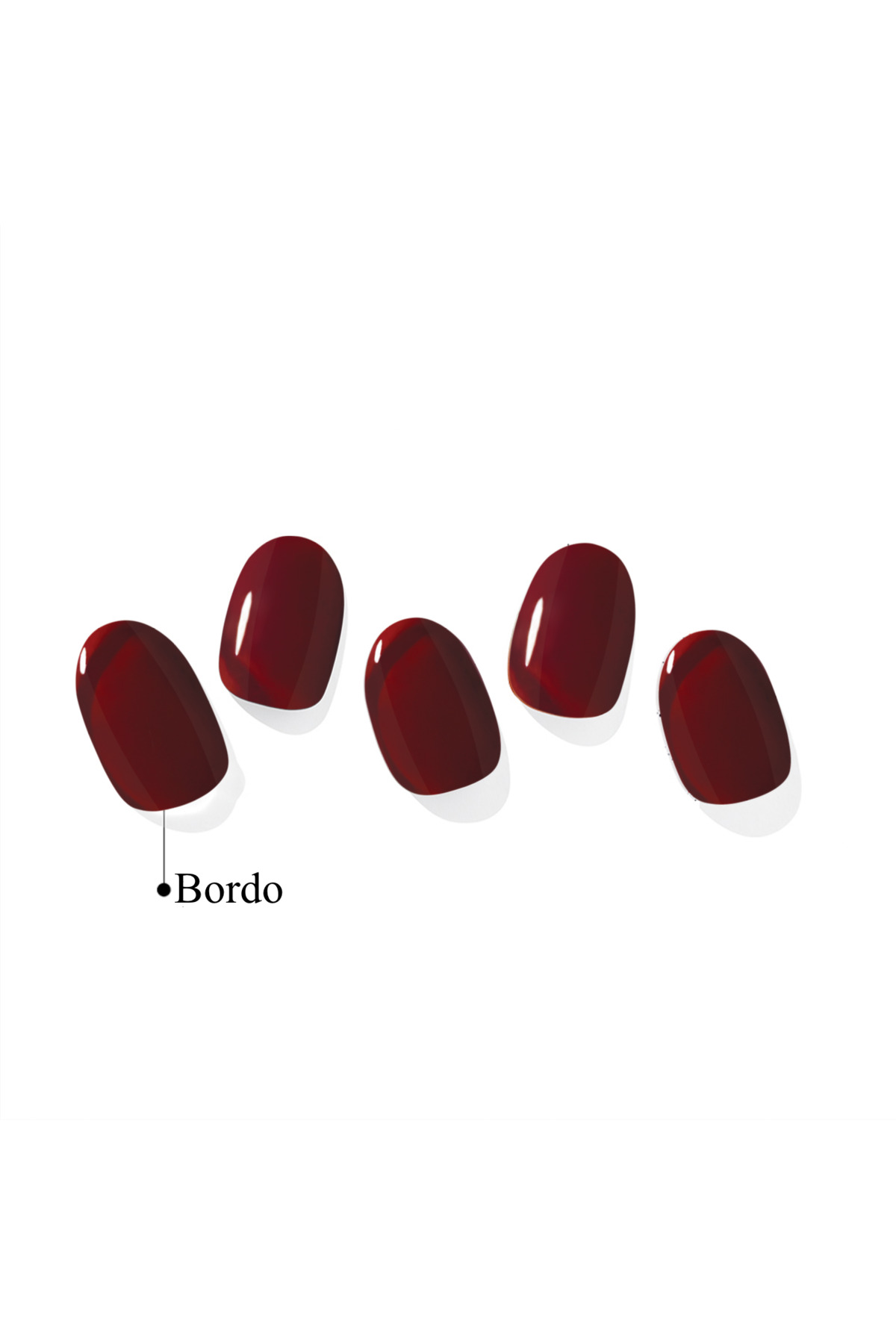 N Classic Burgundy Jel Tırnak 30 Adet, 2 Kullanım — زرشکی NB-002-G — تصویر 6 از 8
