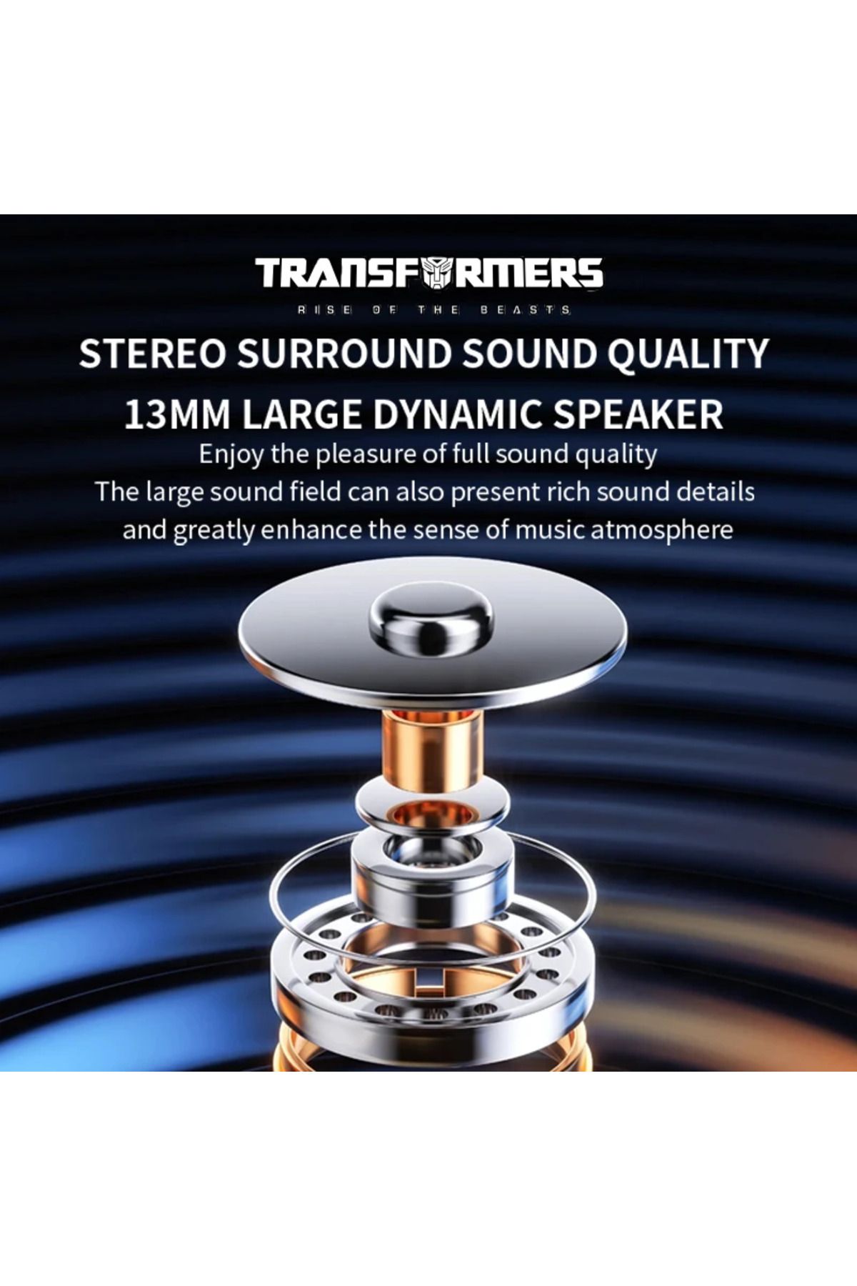 Choice-New TRANSFORMERS TF-T23 Wireless Earphone Touch Control Bluetooth 5.4 Gaming Headset 13mm Dynamic... 7