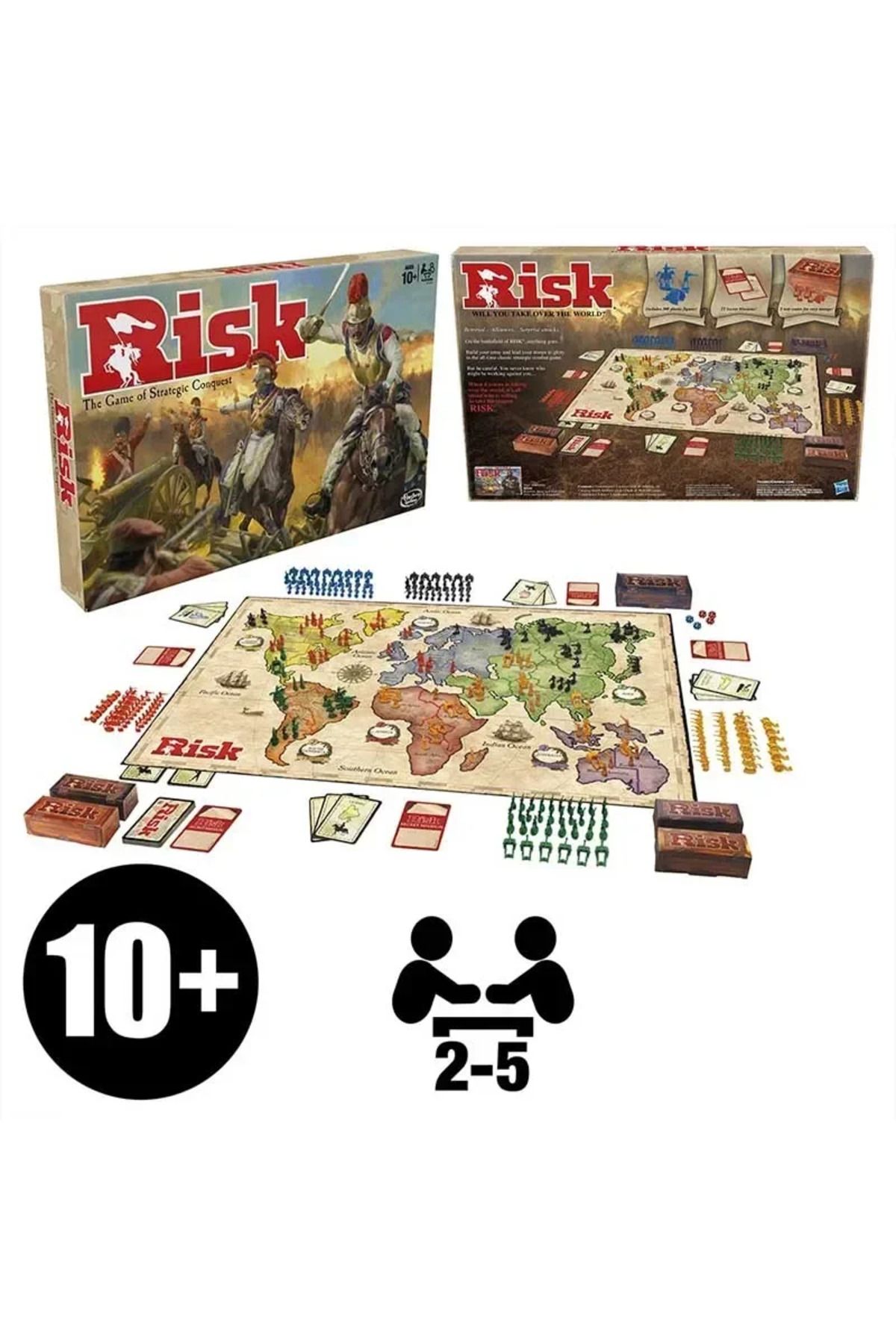Choice-ألعاب الطاولة Risk - لعبة الغزو الاستراتيجي - من 2 إلى 5 لاعبين - ألعاب الطاولة العائلية - من سن 1 8