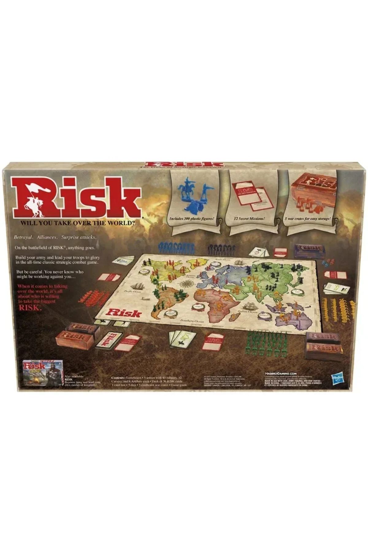 Choice-ألعاب الطاولة Risk - لعبة الغزو الاستراتيجي - من 2 إلى 5 لاعبين - ألعاب الطاولة العائلية - من سن 1 4