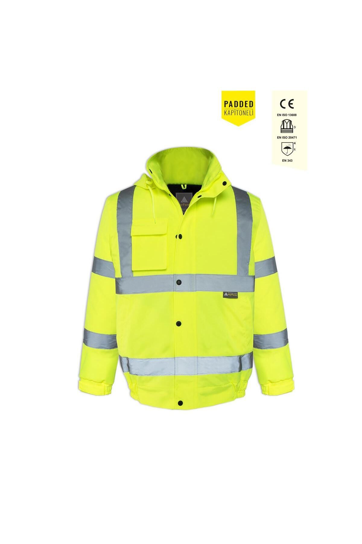 Kardelen İş Elbiseleri Hi-vis Olympus Essential Bomber Lined Mont