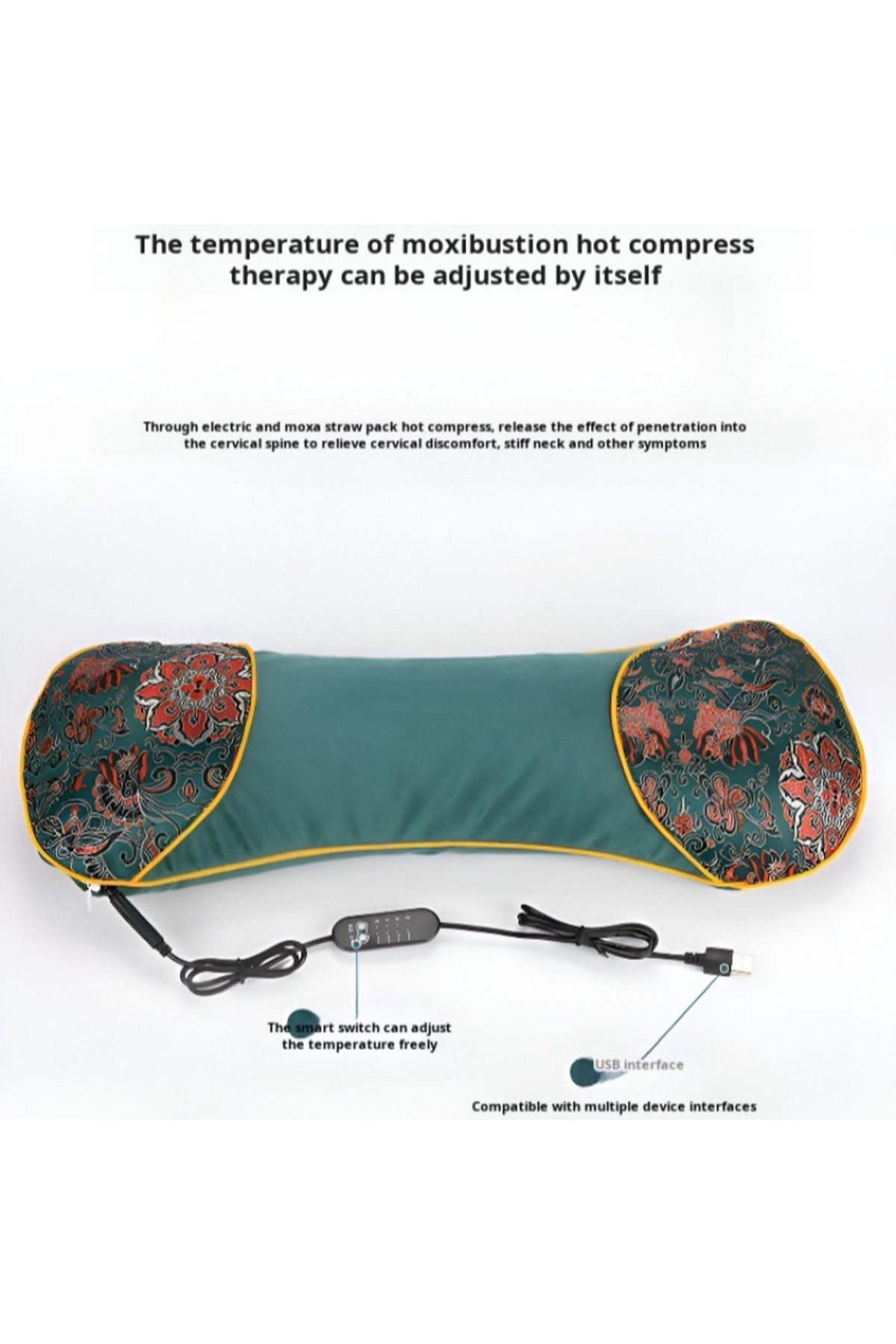 Choice-Heating Mugwort Neck Pillow Cool Ice Silk Neck Pillow For Sleeping Neck Bone Pillow 3