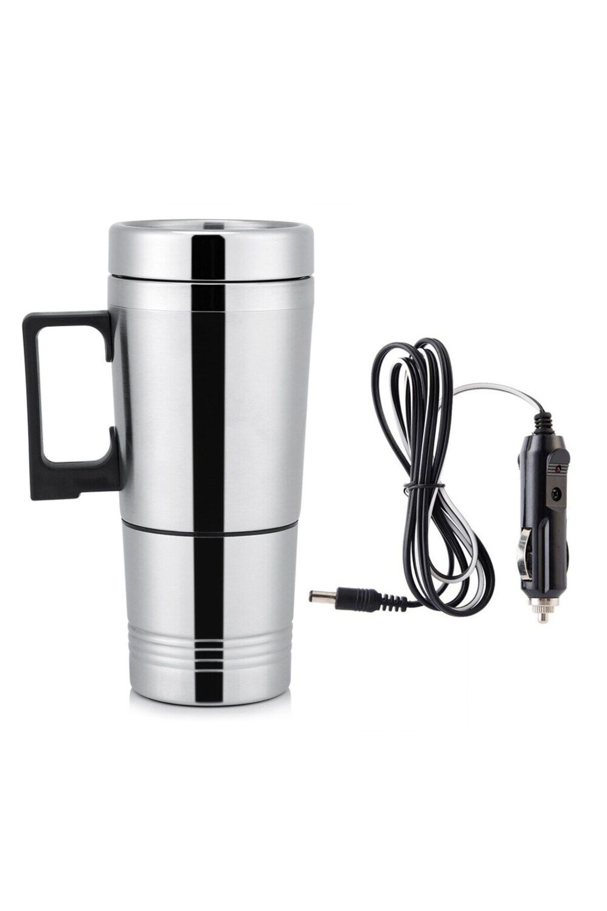 Choice-SEAMETAL 12V 24V 300ML Car Heating Cup Stainless Steel Electric Kettle Water Coffee Milk Thermal ... 8