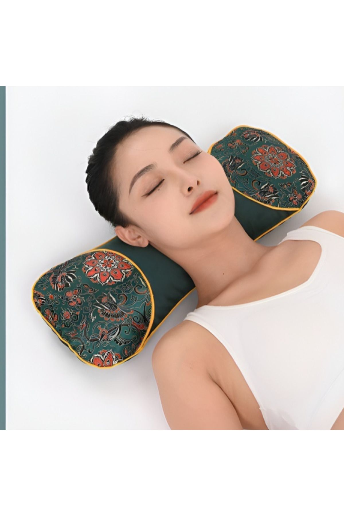 Choice-Heating Mugwort Neck Pillow Cool Ice Silk Neck Pillow For Sleeping Neck Bone Pillow 2