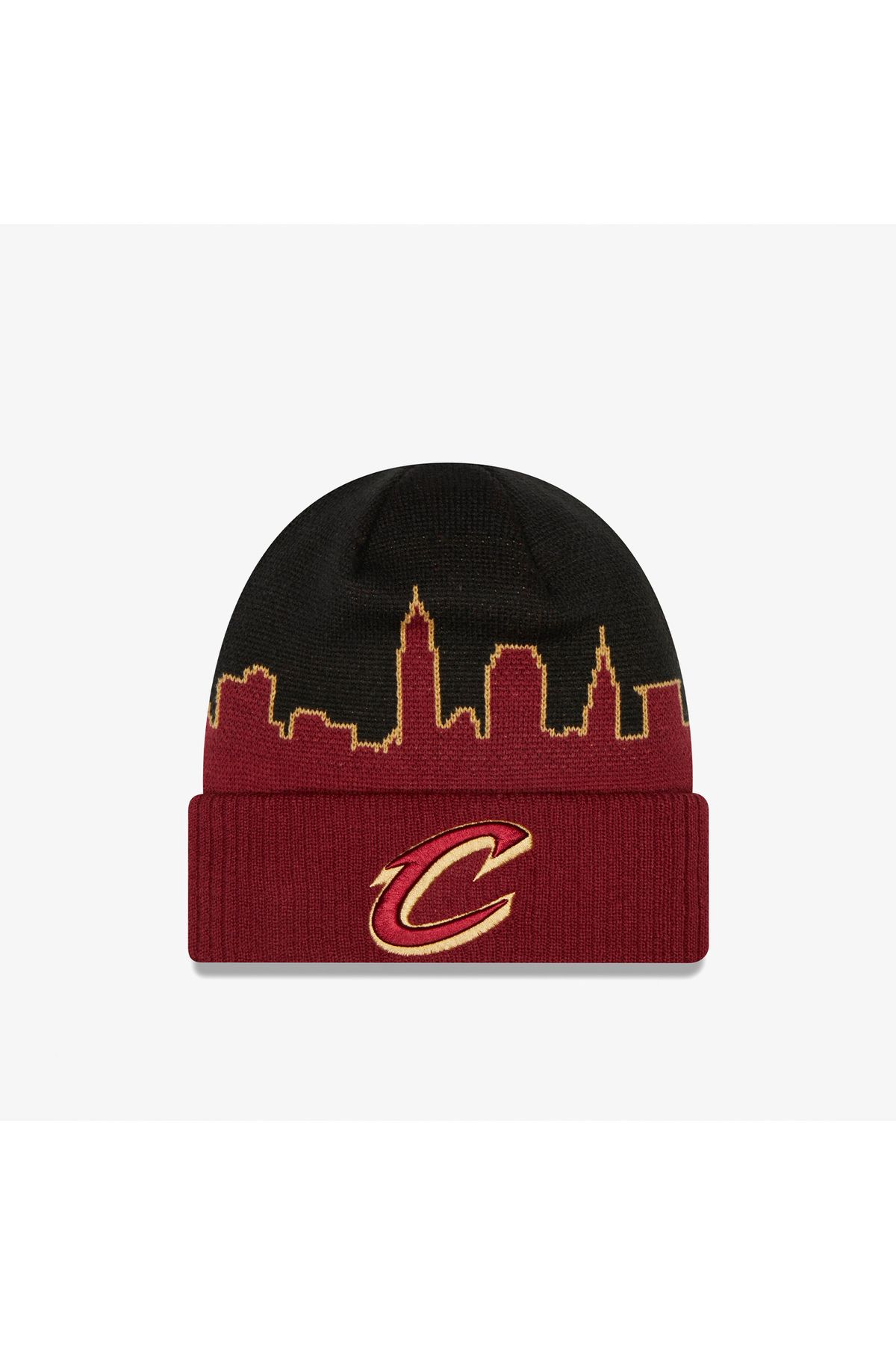 NEW ERA Nba Tip Off 2022 Cuff Cleveland Cavaliers یونیسکس مشکی/Red Beanie