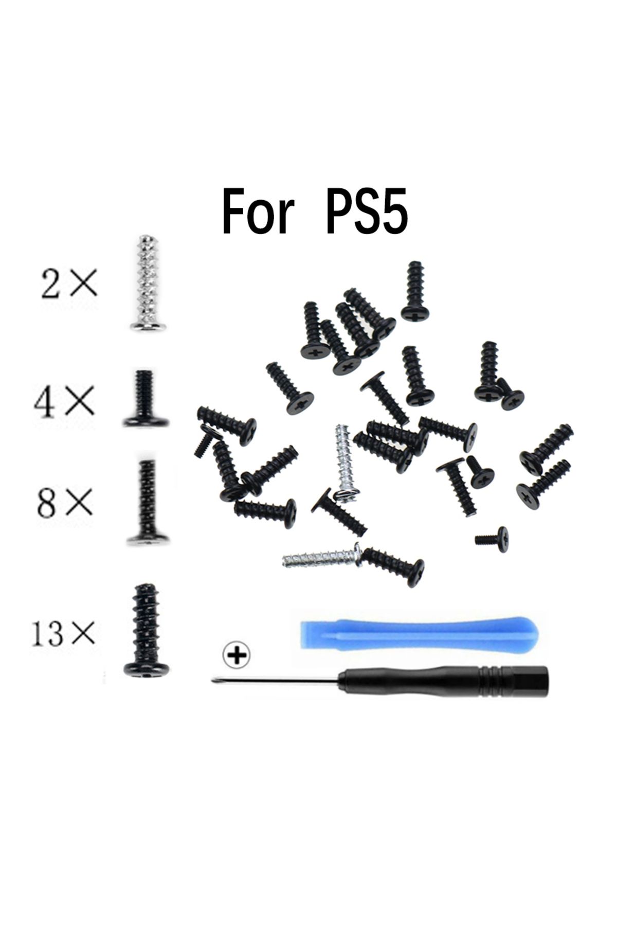 JCD-For PS5 handle full set screw For PS5 Controller Screws Head Screw Controller Screws & Cross ... 2
