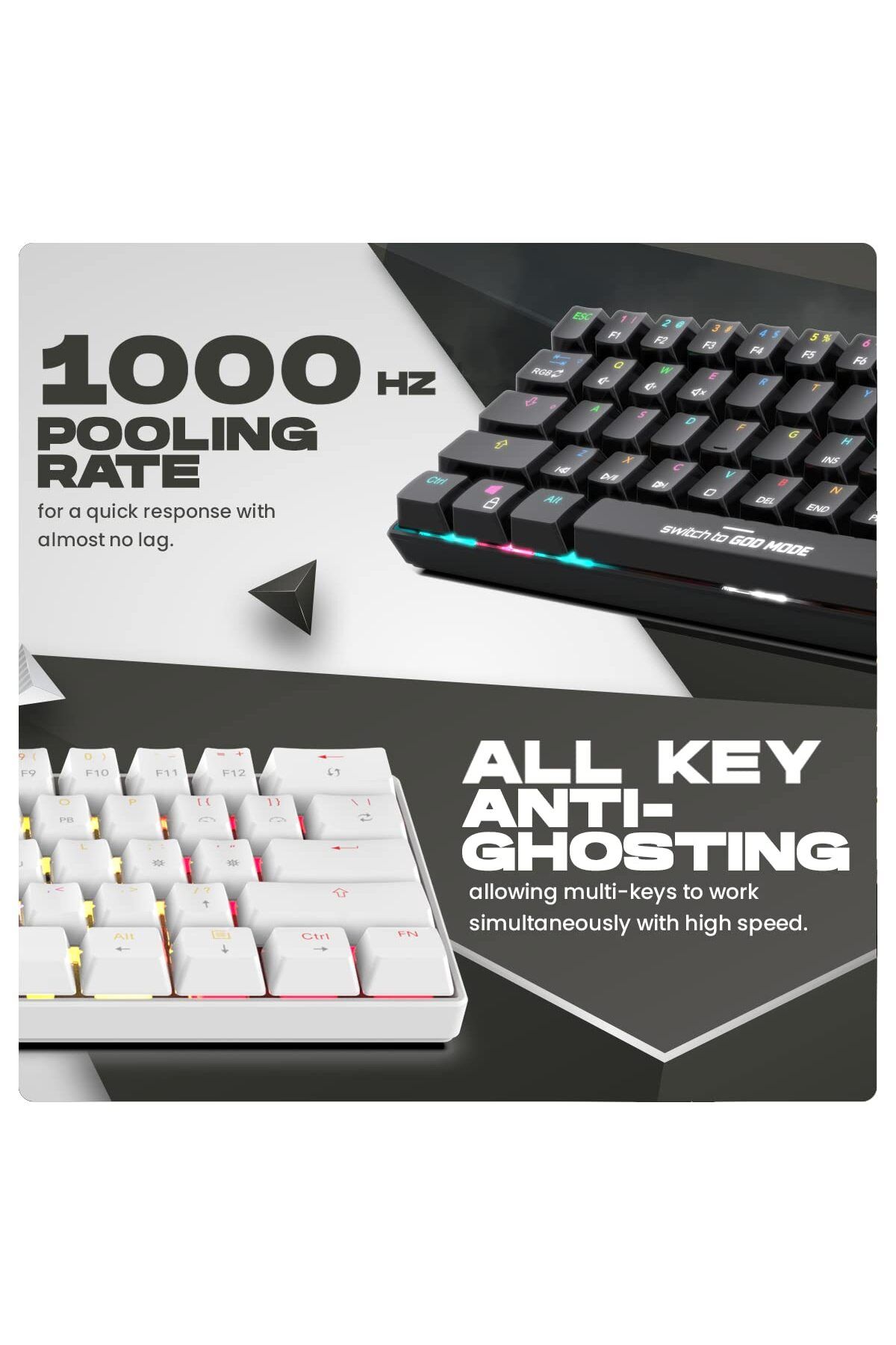 Cosmic Byte-Cosmic Byte CB-GK-35 Themis 61 Key RGB Gaming Keyboard, Outemu Red Switches (White) 5