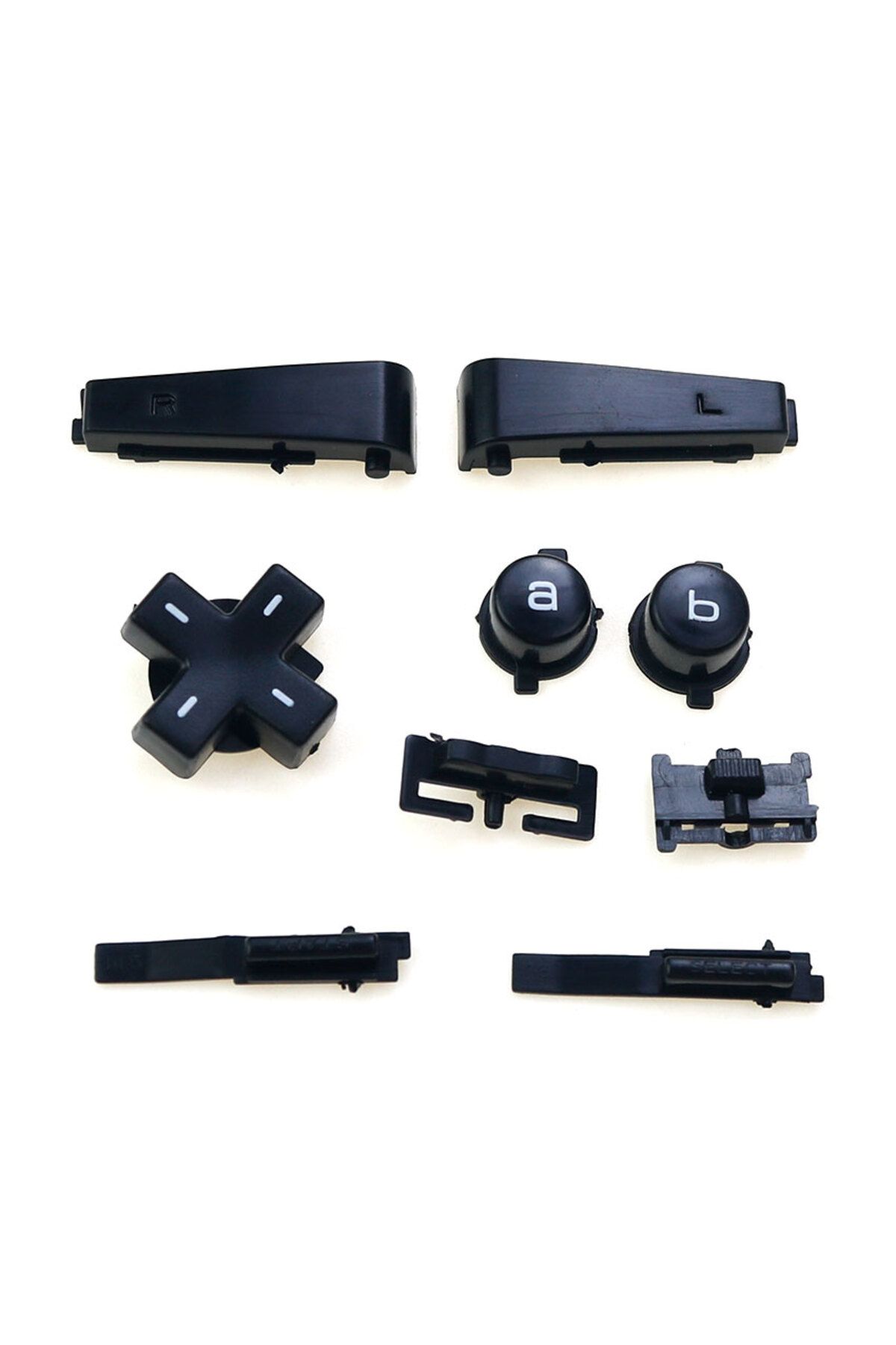 Choice-Black Yuxi Full Set Left Right L R A B D-pad Buttons Key Replacement For Gameboy Micro For Gbm Conso 1