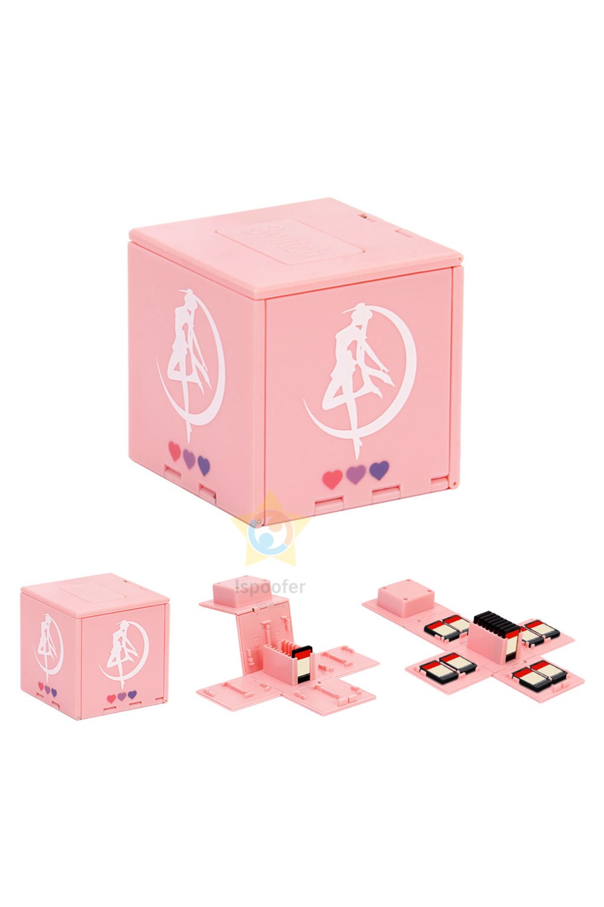 Choice-Pink Portable 16IN1 Game Card Case Holder for Nintendo Switch Hard Shell Travel Container Storage... 5