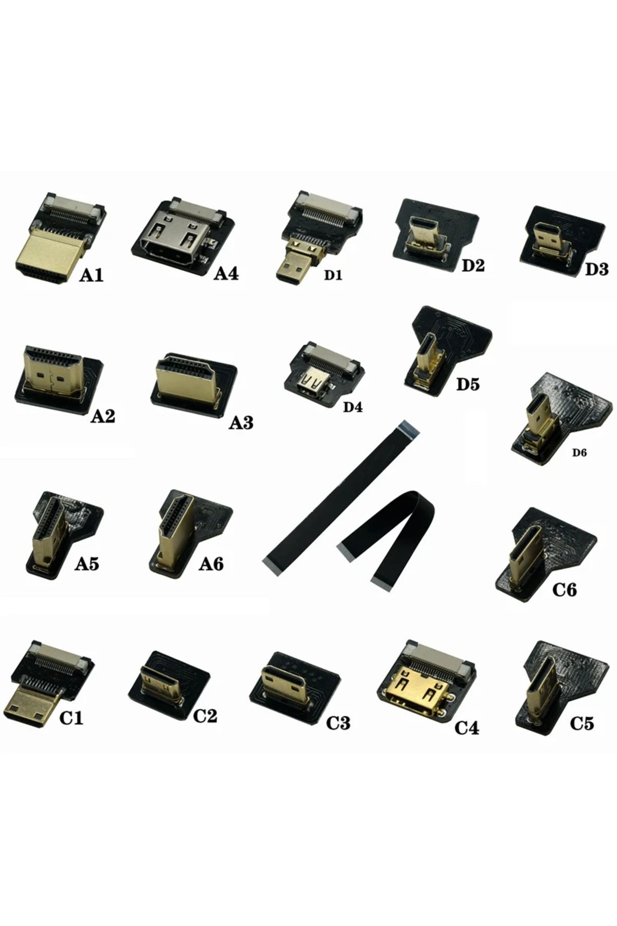 Choice-Ribbon FPV HDMI-Compatible Connector Flexible Flat Cable Raspberry Pi 4 Micro HDMI To HDMI/Mini H... 8