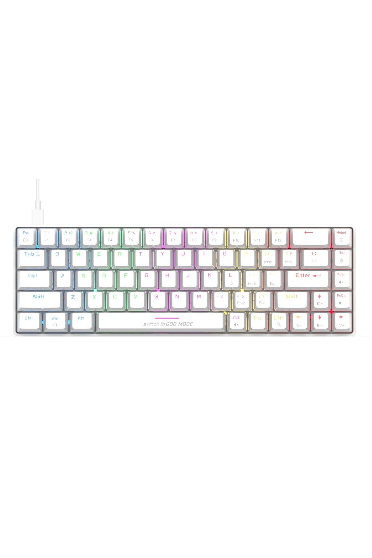 Cosmic Byte-Cosmic Byte CB-GK-36 Artemis 68Key RGB Mechanical Keyboard, Outemu Blue Switches (White) 1