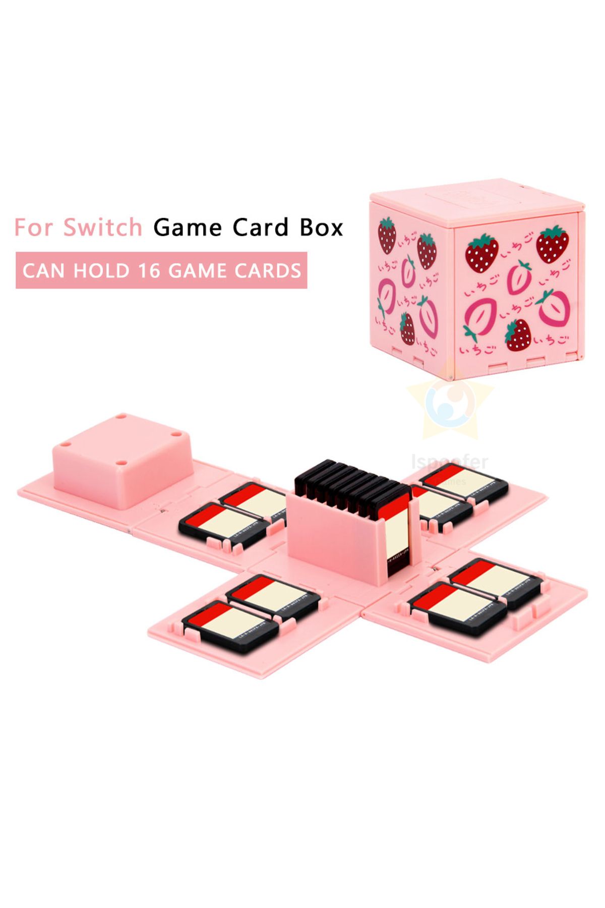 Choice-Pink Portable 16IN1 Game Card Case Holder for Nintendo Switch Hard Shell Travel Container Storage... 7