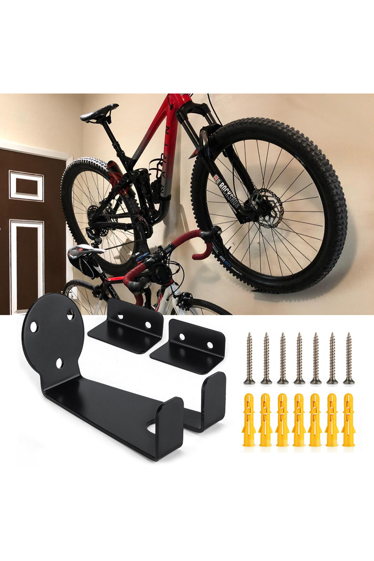 Choice Bicycle Wall Mount Hanger Heavy Duty Bike Hanger Bike Wall