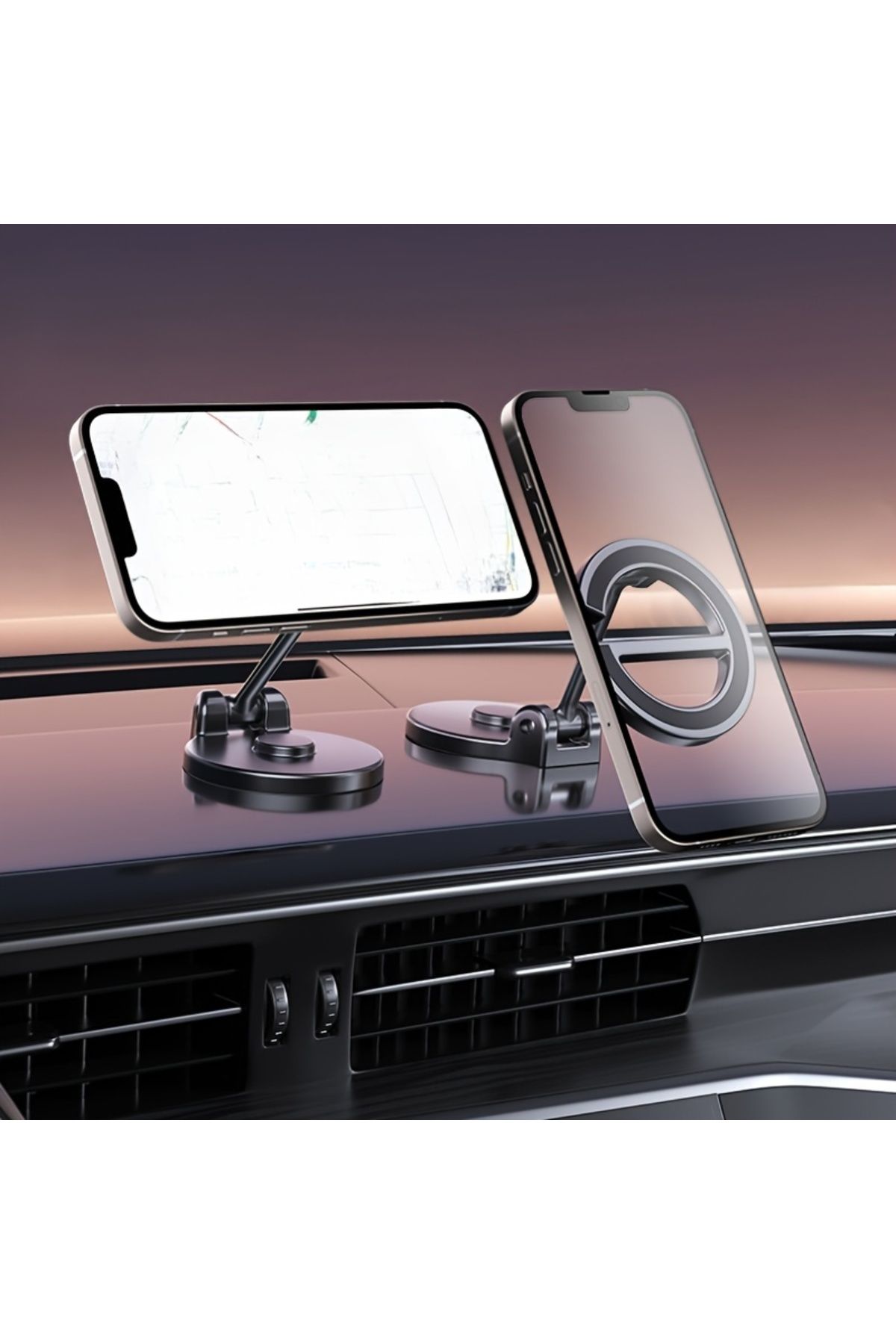 Choice-Alloy Magnetic Suction Car Mount Magnetic Folding Rotating Instrument Panel Navigation Dedicated ... 4