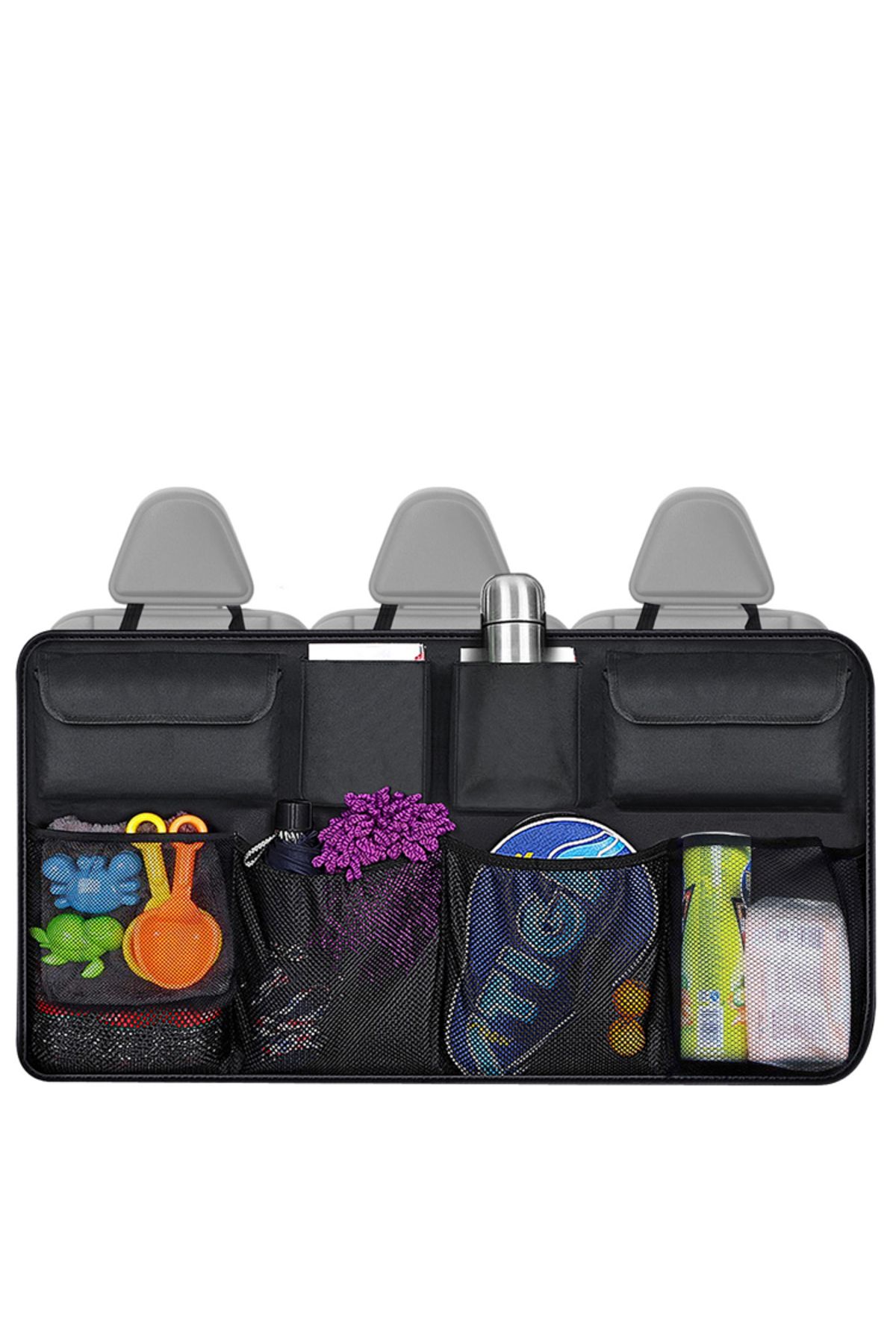 Choice-Universal Car Trunk Organizer Adjustable Backseat Storage Bag Net High Capacity Multi-use Oxford ... 7