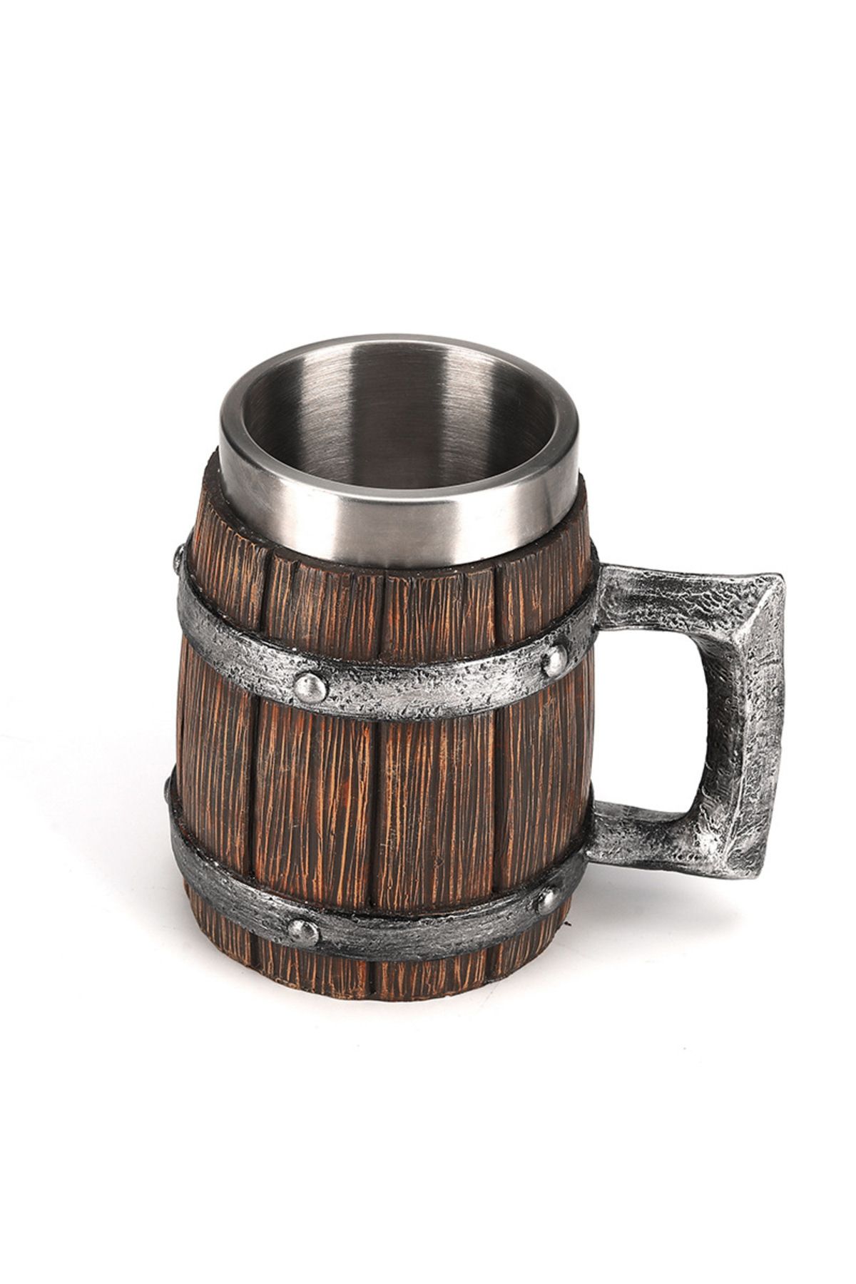 Choice-Hot-selling Wooden Barrel Beer mug , Large-capacity  Coffee mug Water bottle ,Tazas de café with ... 5