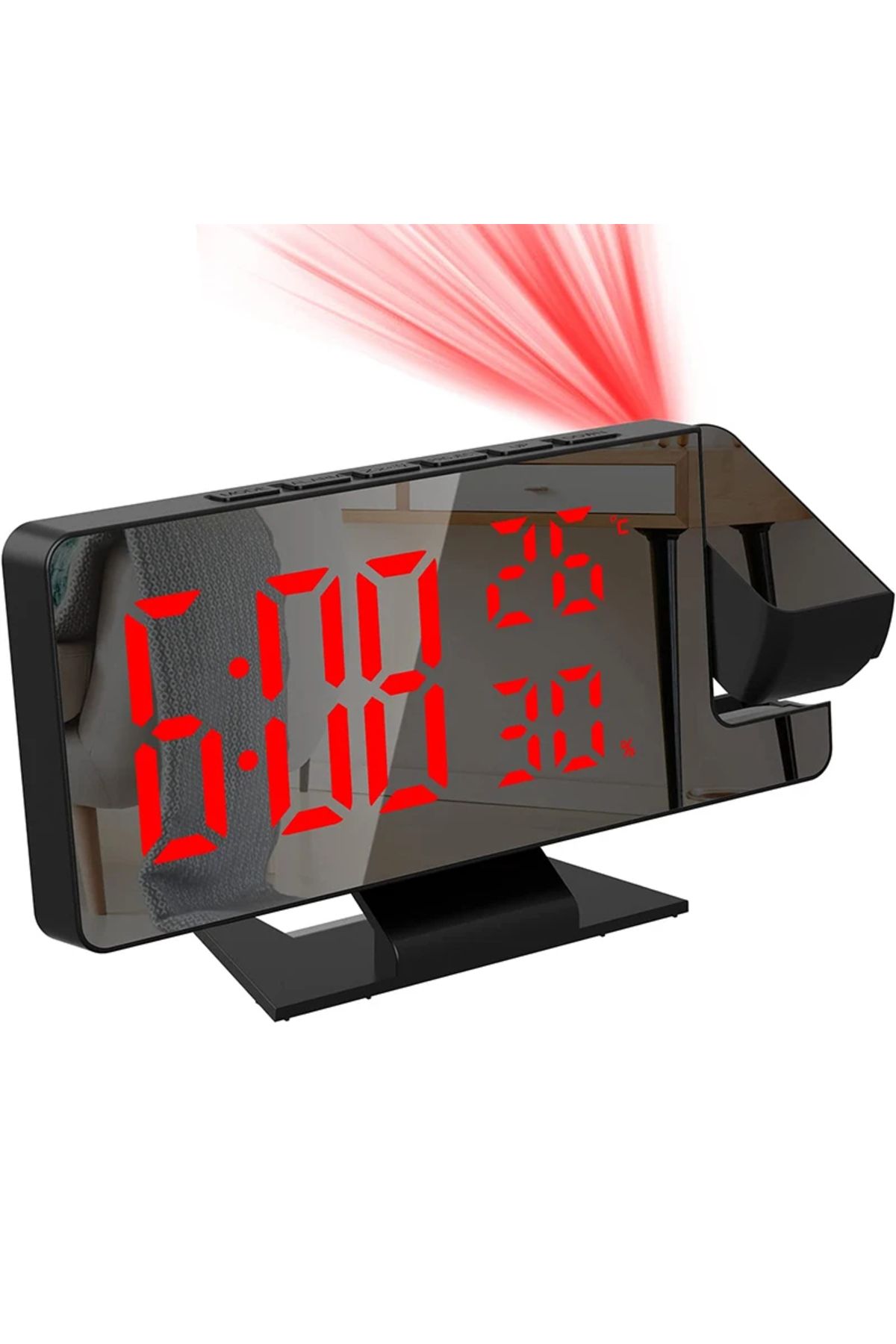 Choice-LED Digital Alarm Clock Projection Clock Projector Ceiling Clock with Time Temperature Display Ba... 7