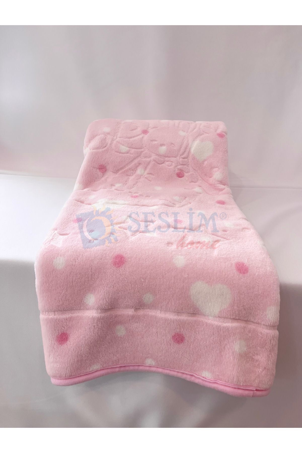 Merinos Embos Pembe Bebek Battaniyesi fotoğrafı 3 (önizleme)