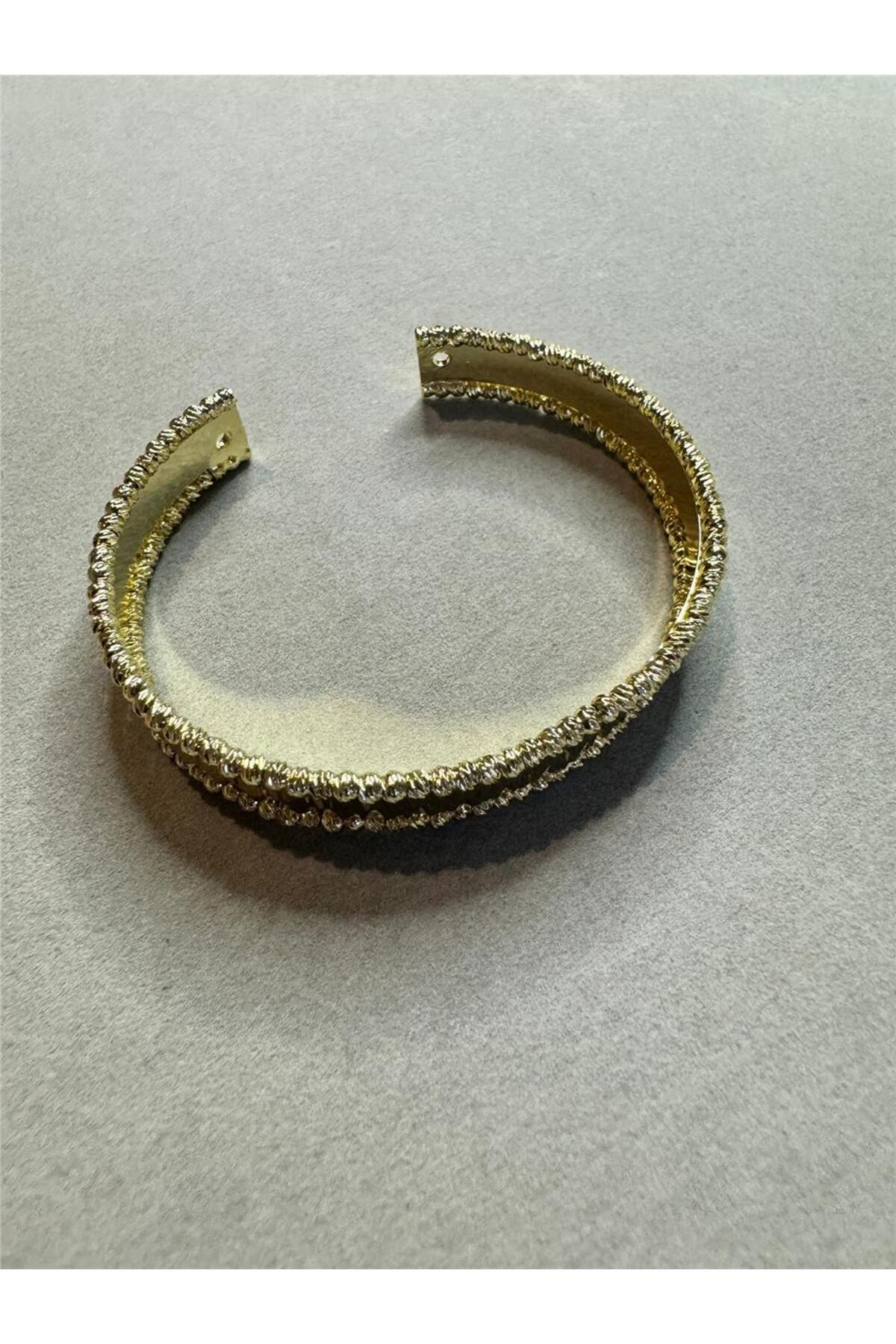 Pelin Aksesuar-Vip Gold Doric Steel Bracelet 3