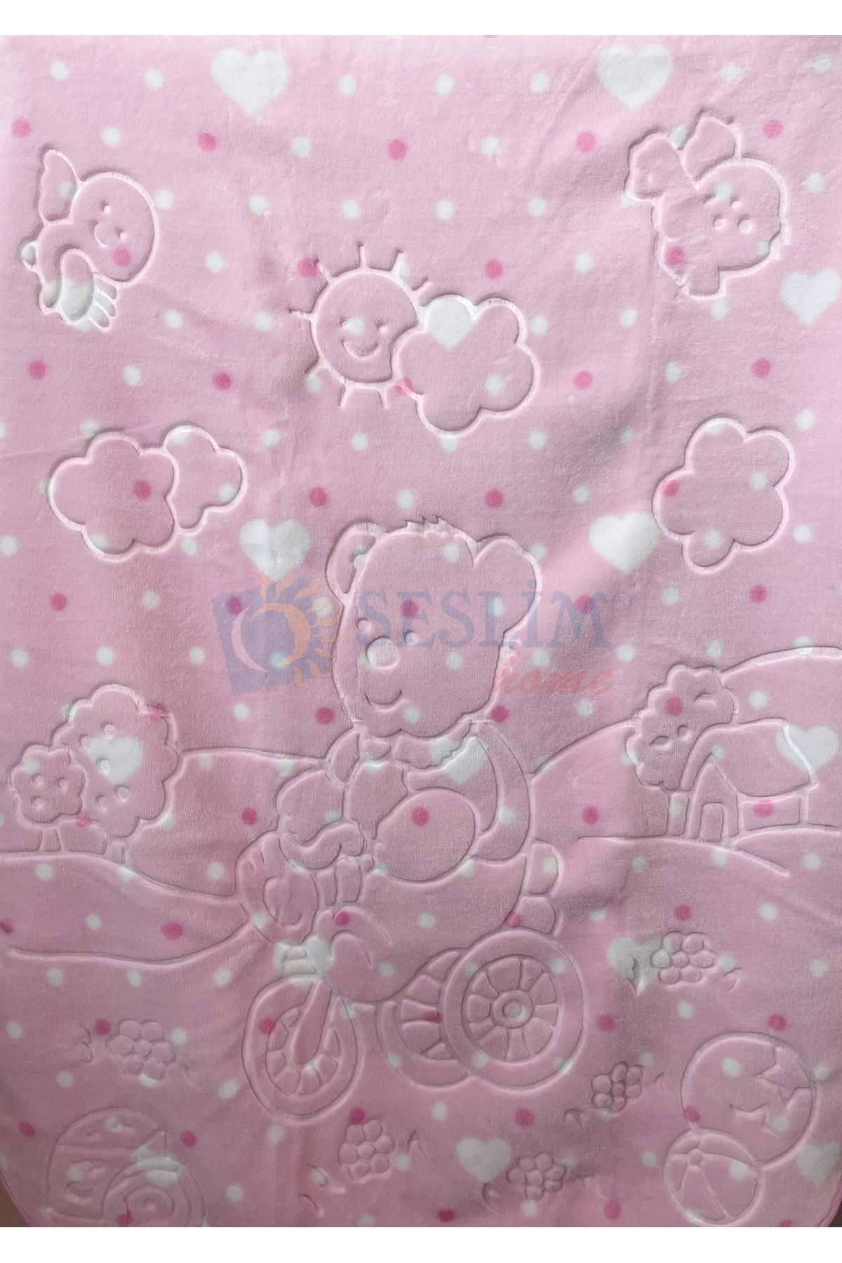 Merinos Embos Pembe Bebek Battaniyesi (ÖNLÜK HEDİYELİ) fotoğrafı 4 (önizleme)