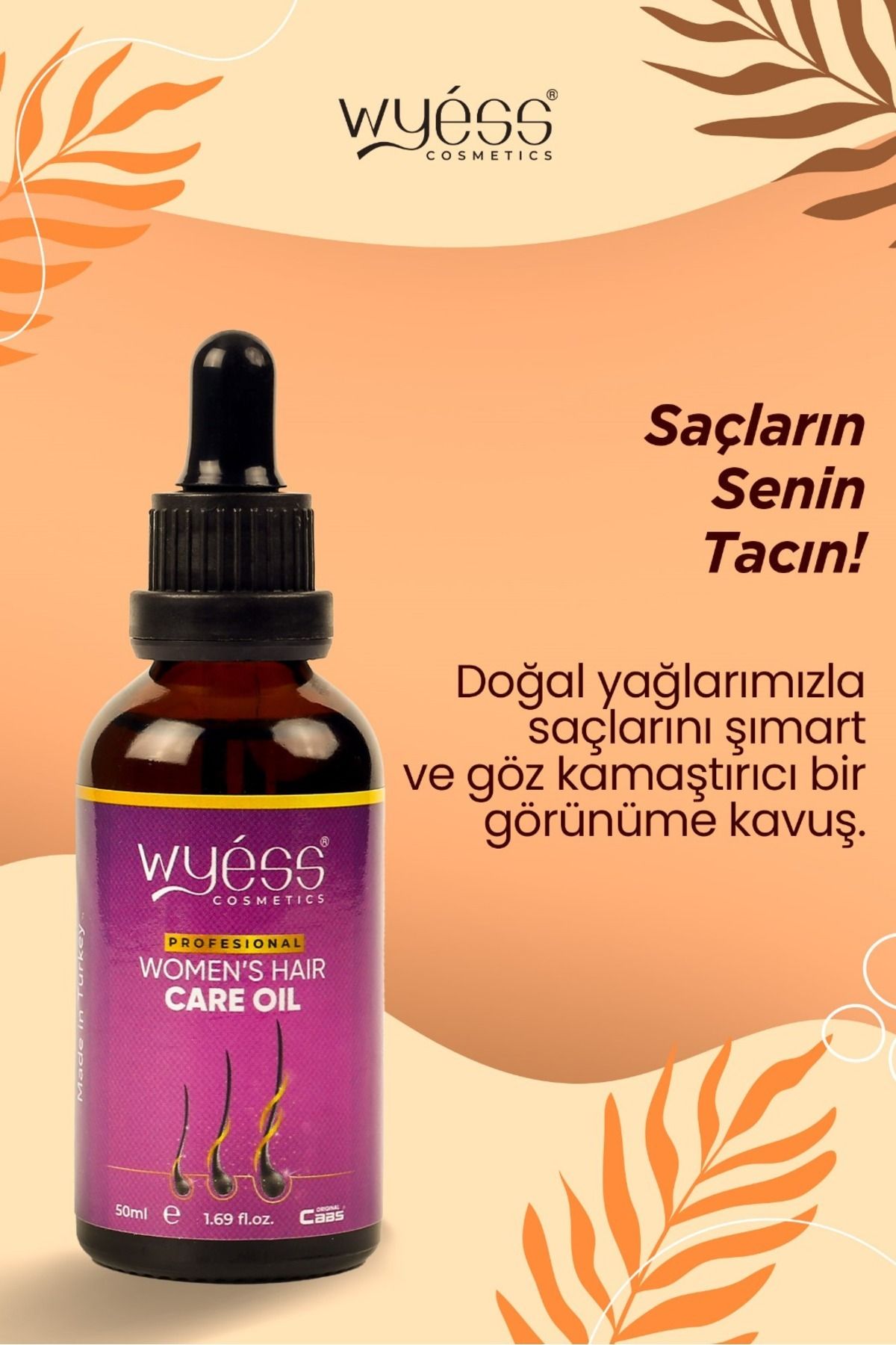 Wyess Kadın Saç Bakım Yağı-serumu Dökülme Karşıtı, Yeni Saç Teli Çıkaran, Kenevir Yağı 35 Yağ 50 ml-4