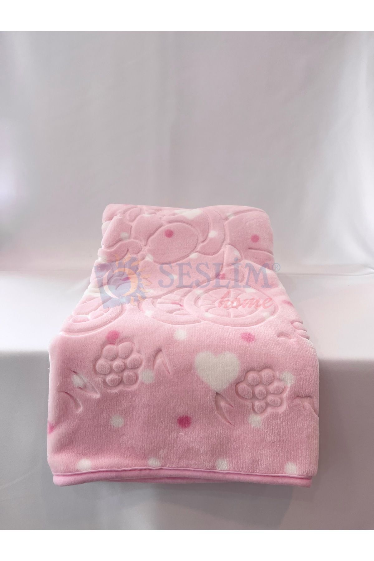 Merinos Embos Pembe Bebek Battaniyesi (ÖNLÜK HEDİYELİ) fotoğrafı 3 (önizleme)