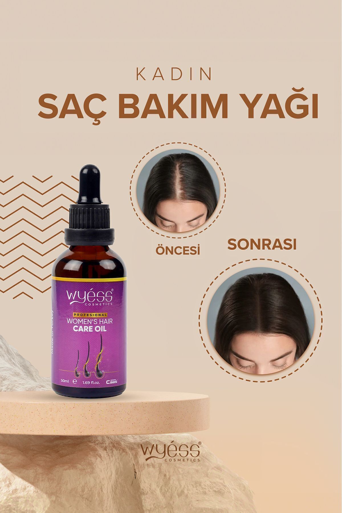 Wyess Kadın Saç Bakım Yağı-serumu Dökülme Karşıtı, Yeni Saç Teli Çıkaran, Kenevir Yağı 35 Yağ 50 ml-3