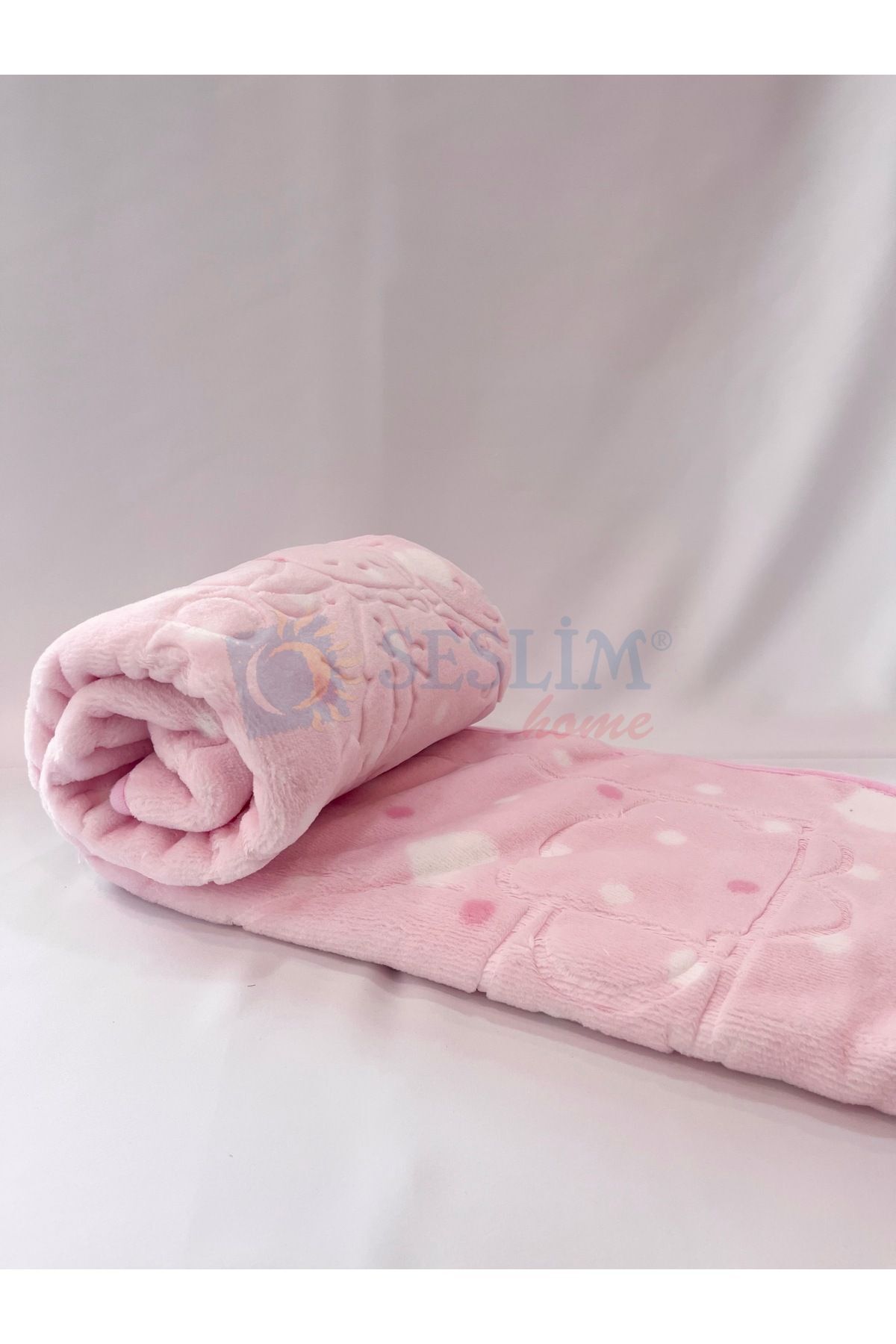 Merinos Embos Pembe Bebek Battaniyesi fotoğrafı 2 (önizleme)