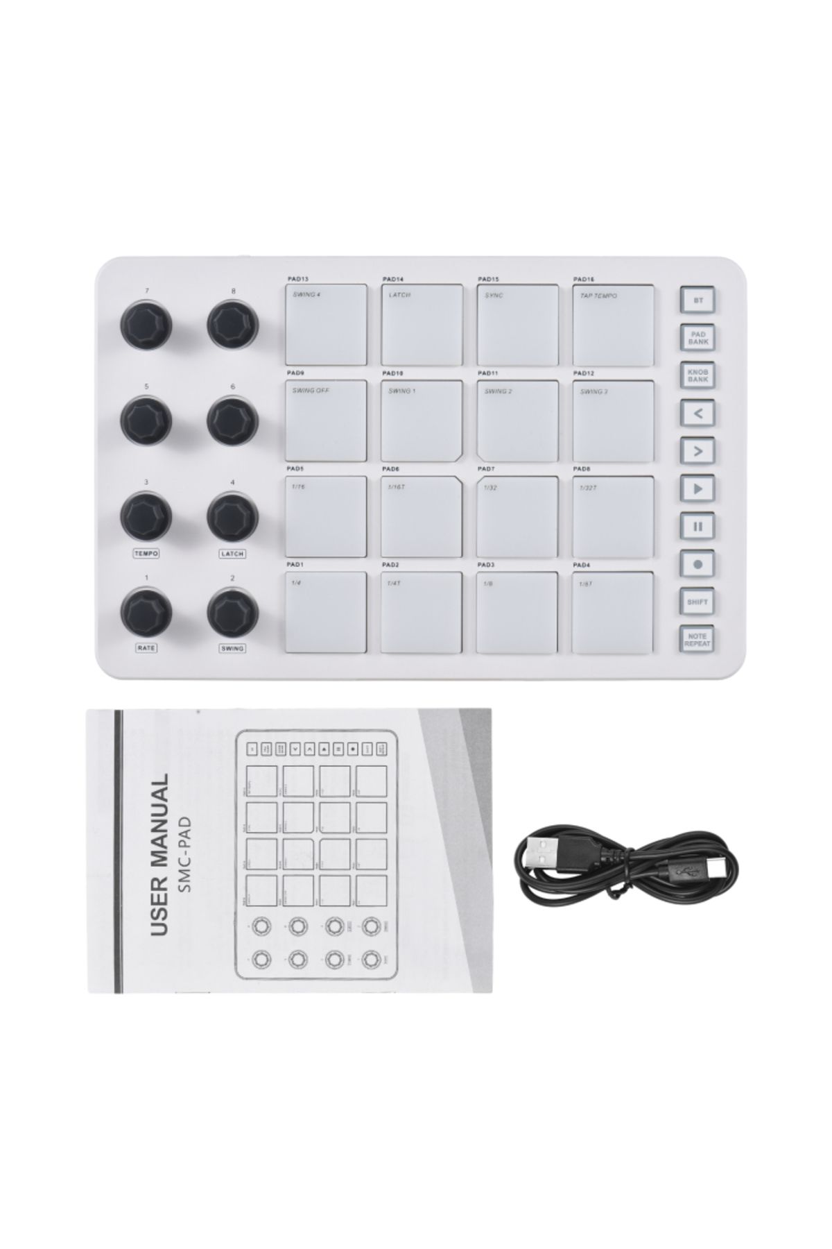 Choice-MIDI Controller Strike Pad RGB Backlight MIDI Keyboard BT Connection Low Latency 3.5mm Output Int... 7